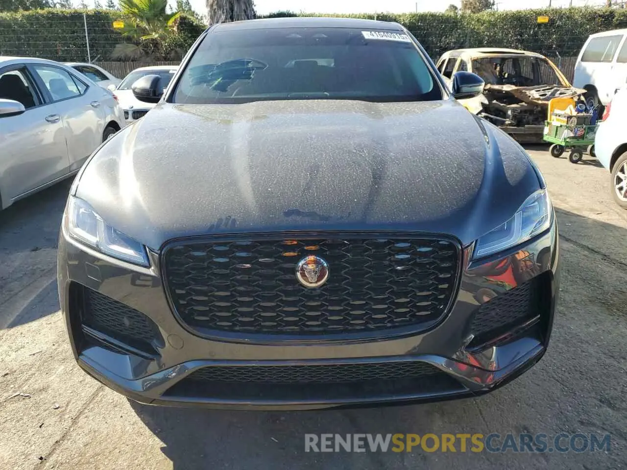 5 fotografías del automóvil dañado SADCJ2EX7PA708704 JAGUAR F-PACE 2023