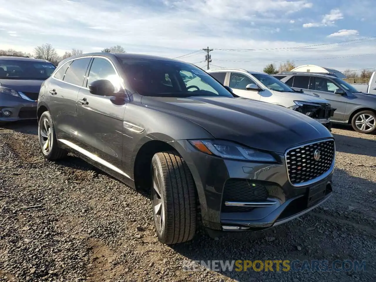 4 fotografías del automóvil dañado SADCJ2EX9PA712351 JAGUAR F-PACE 2023