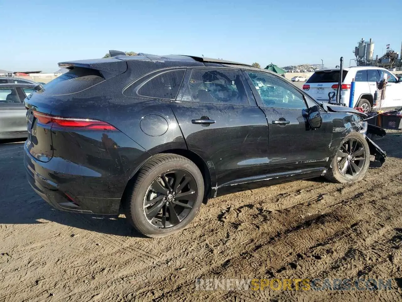 3 fotografías del automóvil dañado SADCT2EX1RA729402 JAGUAR F-PACE 2023