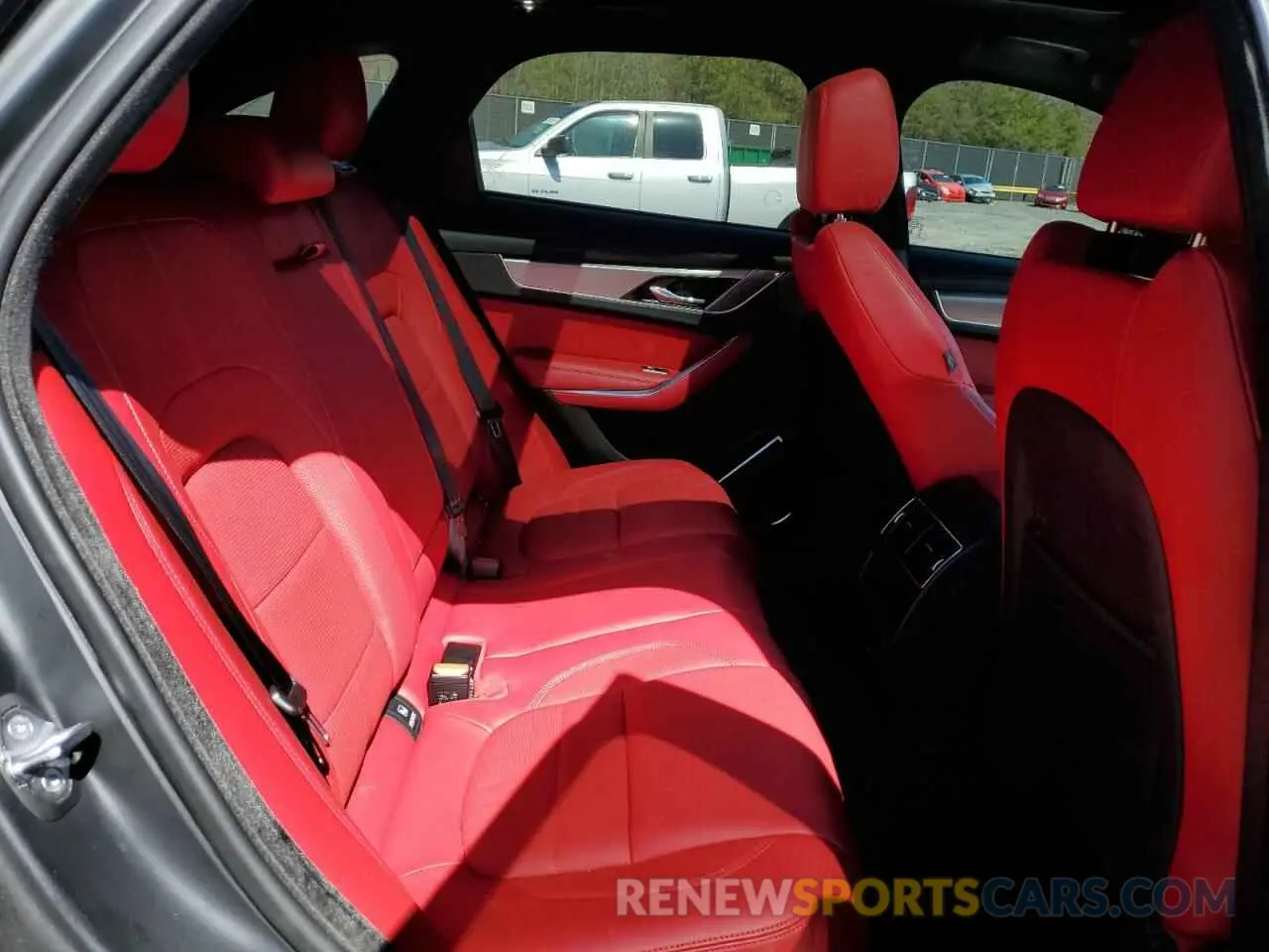 11 fotografías del automóvil dañado SADCT2FU0PA711975 JAGUAR F-PACE 2023