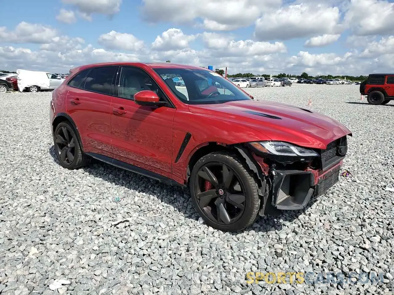 4 fotografías del automóvil dañado SADCZ2EEXPA708753 JAGUAR F-PACE 2023