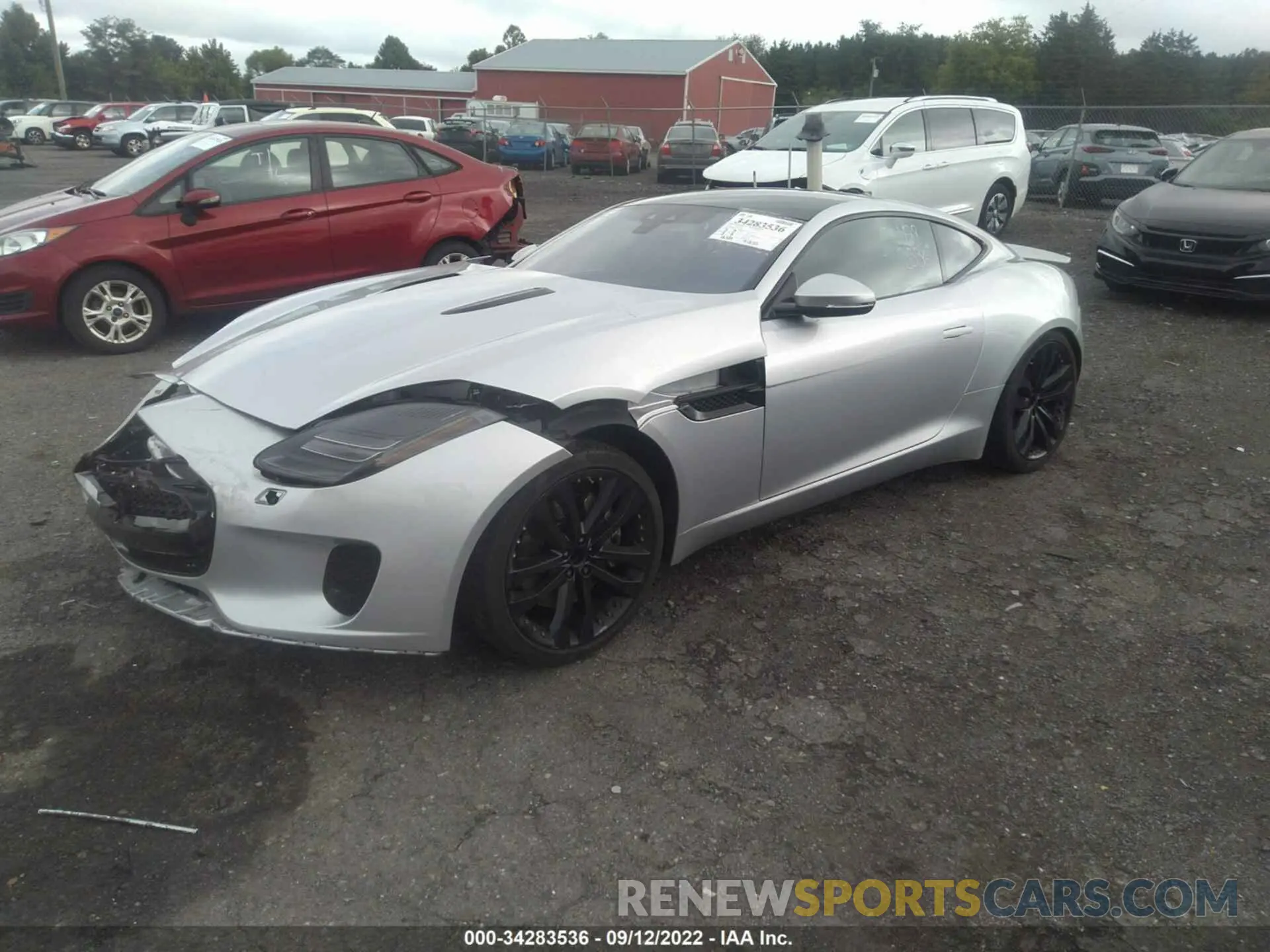 2 fotografías del automóvil dañado SAJDD1GX6KCK62283 JAGUAR F-TYPE 2019