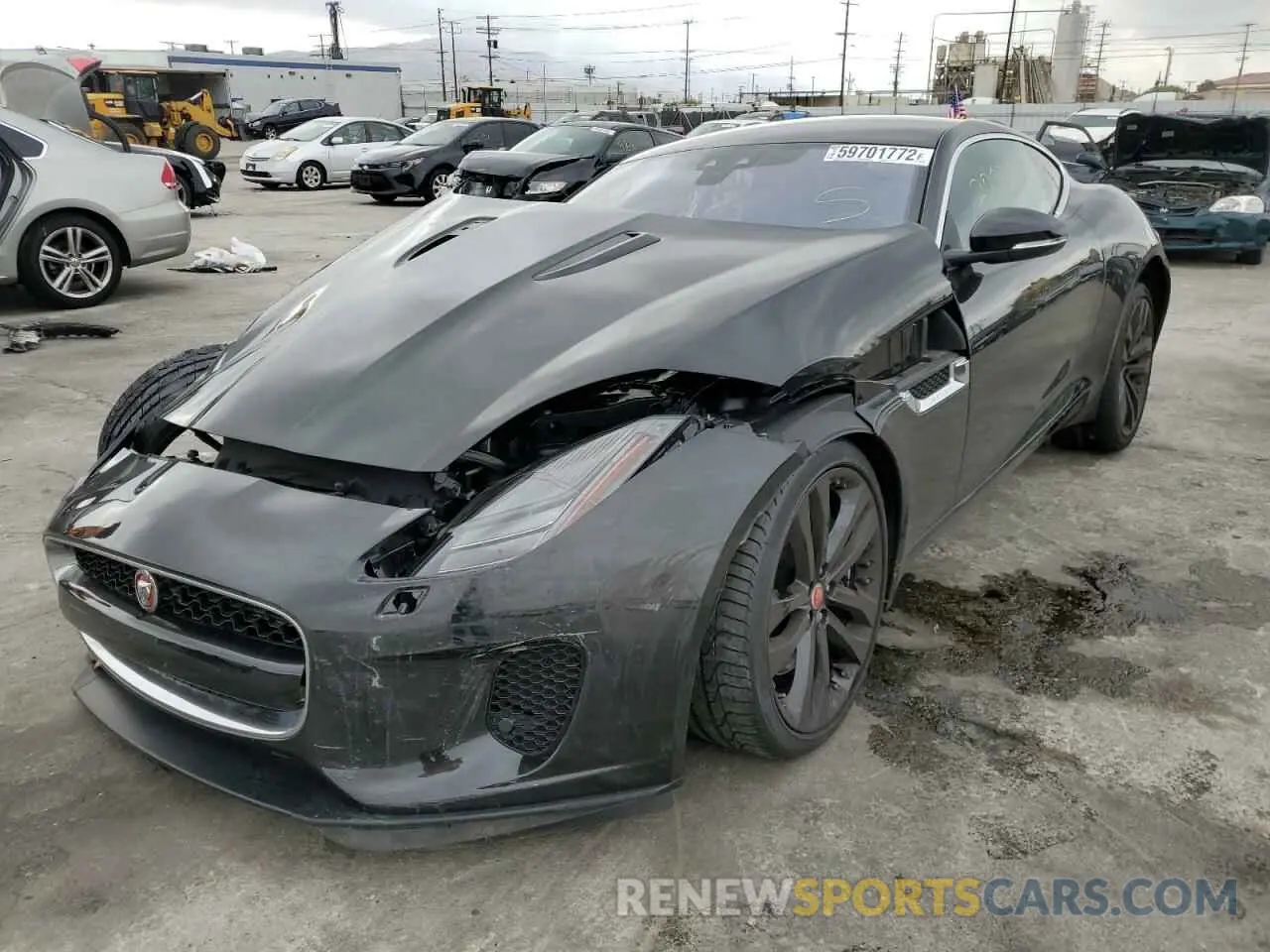 2 fotografías del automóvil dañado SAJDD1GX8KCK59739 JAGUAR F-TYPE 2019