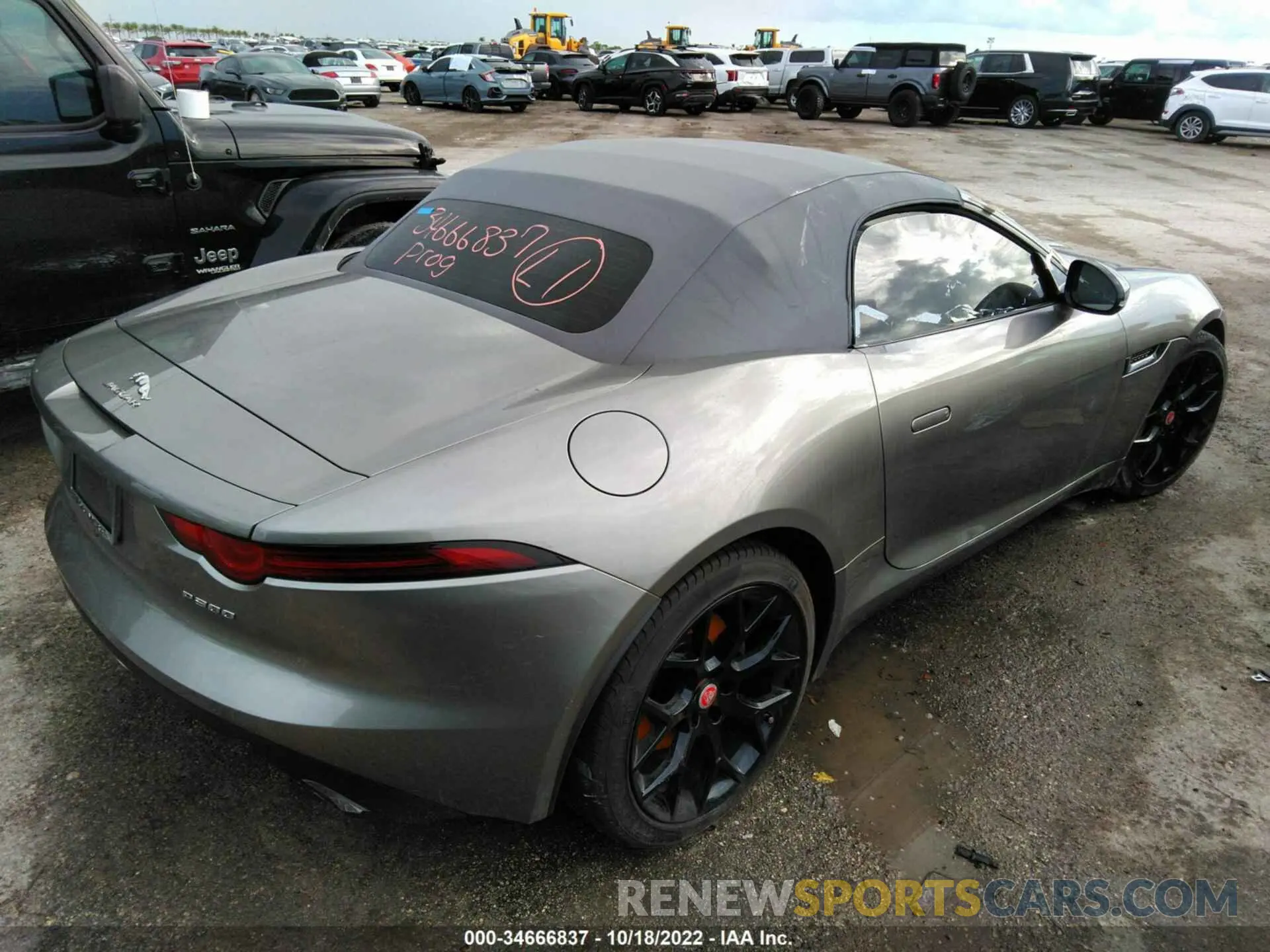 4 fotografías del automóvil dañado SAJDD5GX1LCK67903 JAGUAR F-TYPE 2020
