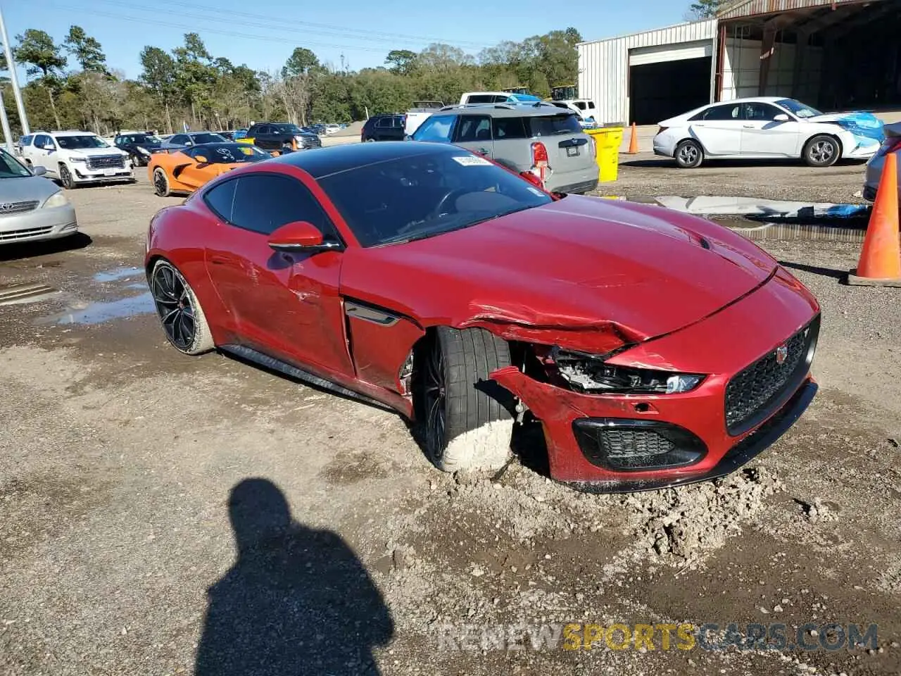 4 fotografías del automóvil dañado SAJD51FE1MCK73529 JAGUAR F-TYPE 2021