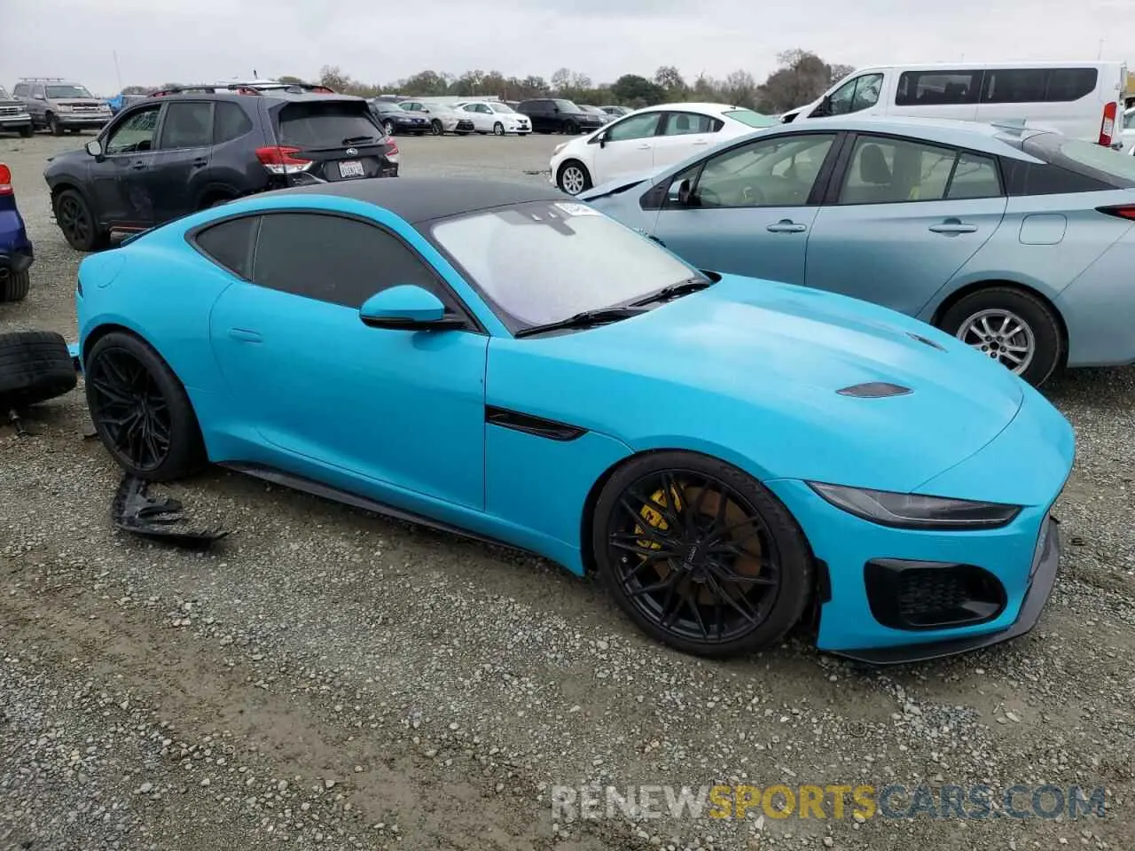 4 fotografías del automóvil dañado SAJD51FE4MCK73024 JAGUAR F-TYPE 2021