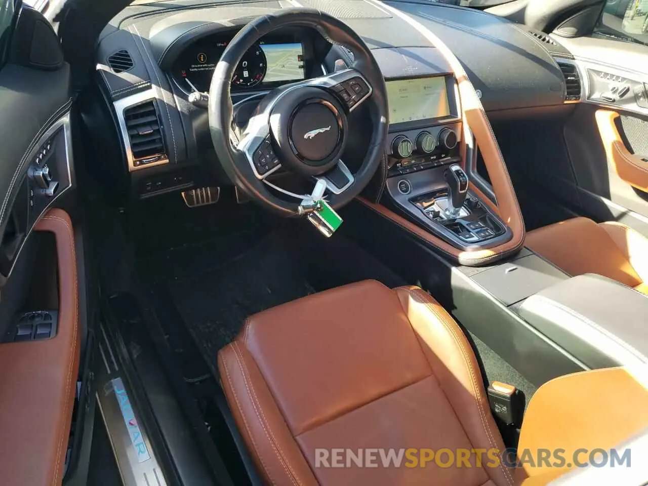 8 fotografías del automóvil dañado SAJDD1GX5MCK76064 JAGUAR F-TYPE 2021