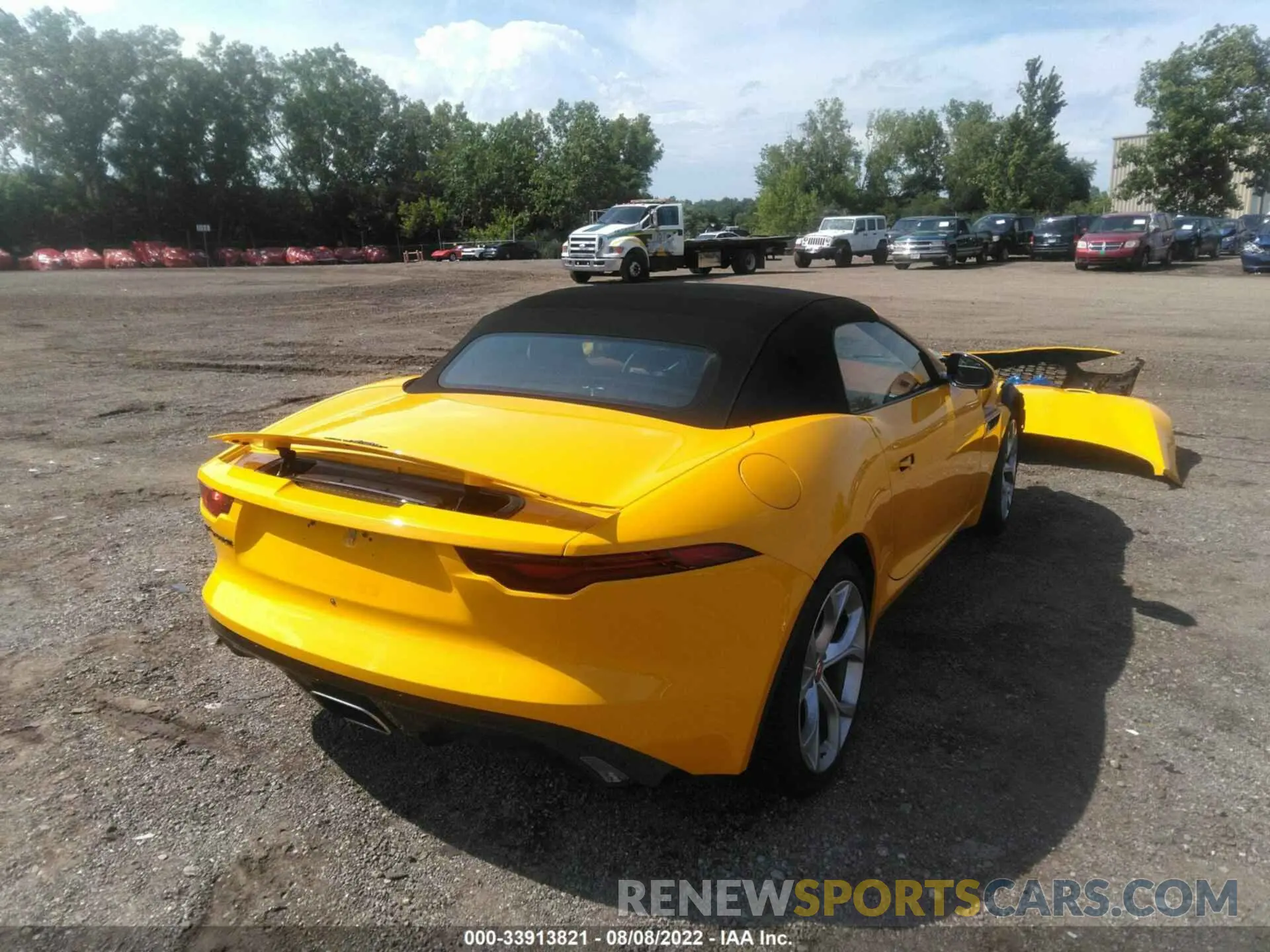 4 fotografías del automóvil dañado SAJDD5GX5MCK75990 JAGUAR F-TYPE 2021