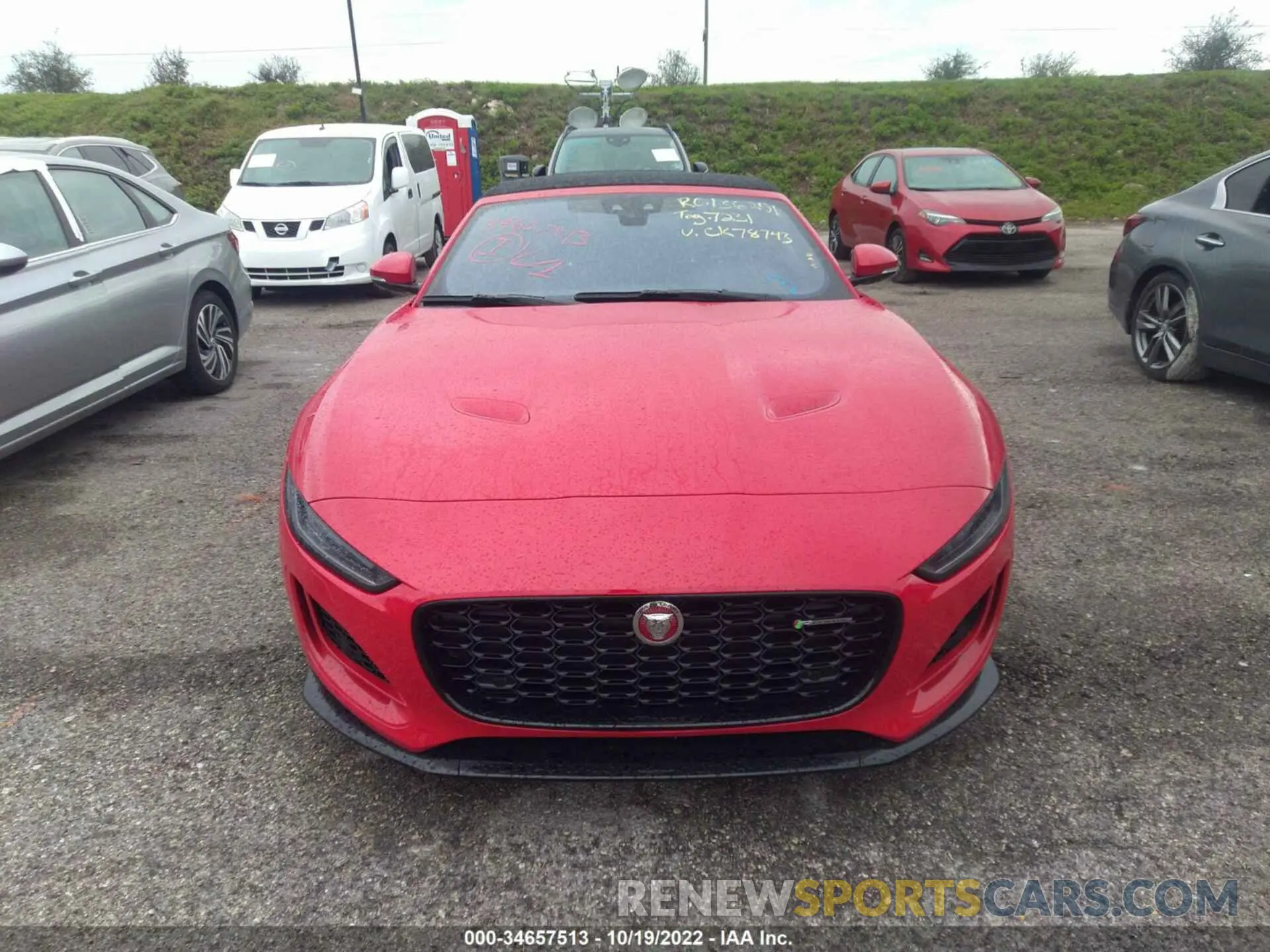 6 fotografías del automóvil dañado SAJD85EE4NCK78743 JAGUAR F-TYPE 2022