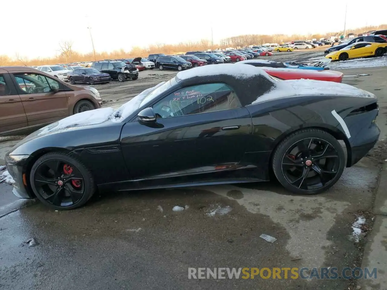 3 fotografías del automóvil dañado SAJD85EE9NCK77636 JAGUAR F-TYPE 2022