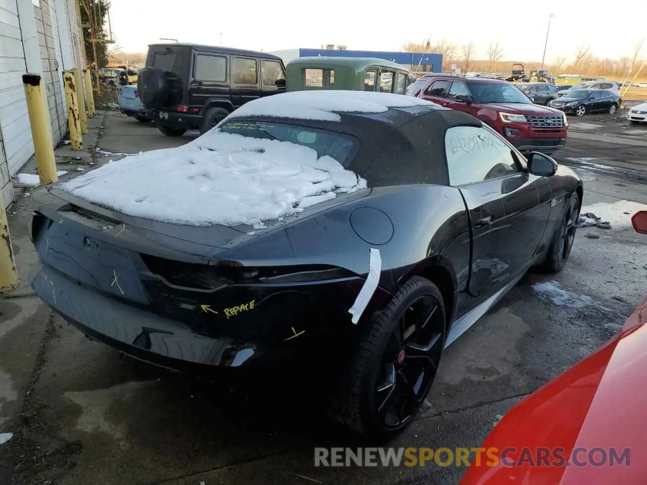 4 fotografías del automóvil dañado SAJD85EE9NCK77636 JAGUAR F-TYPE 2022