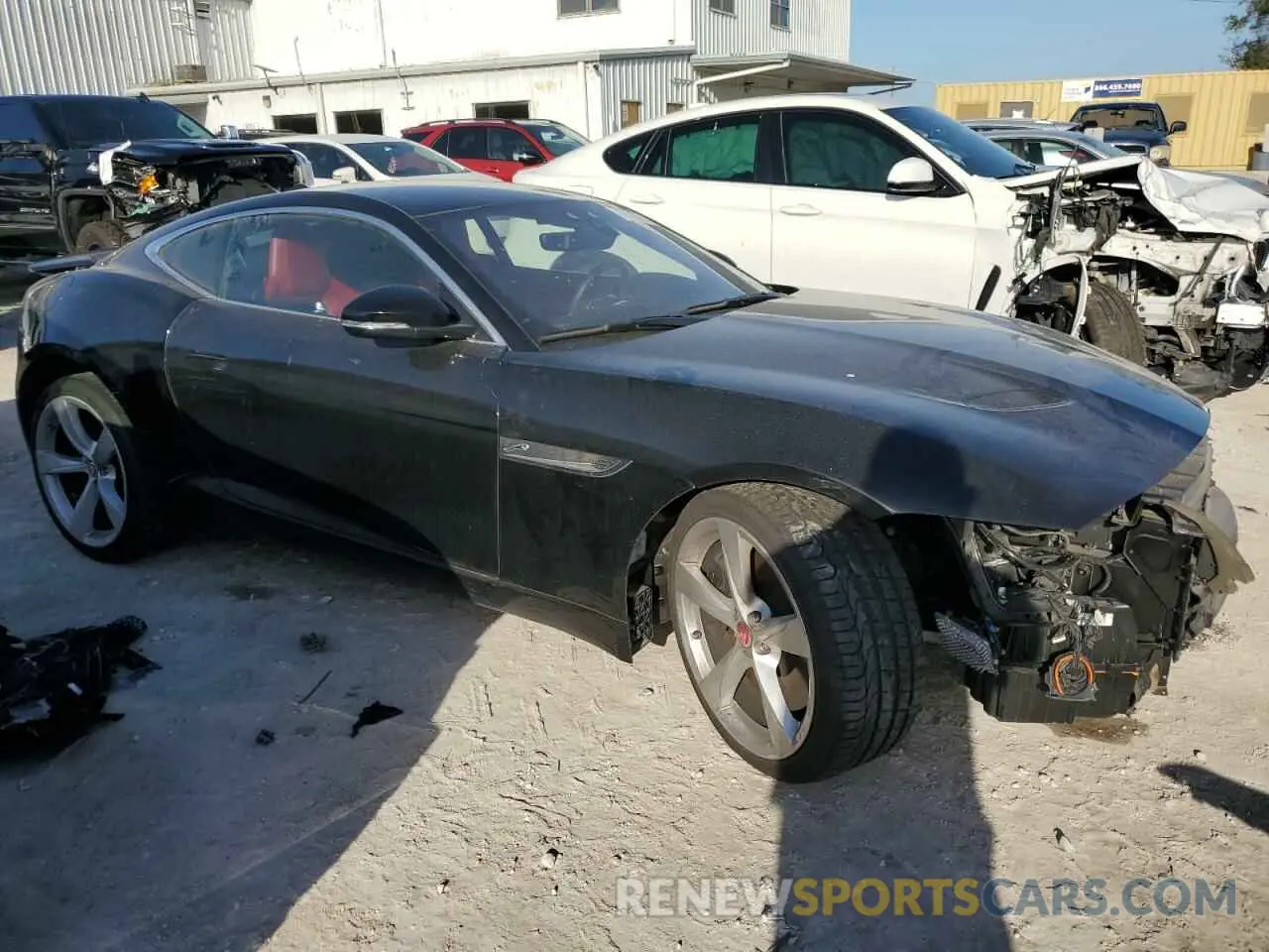 4 fotografías del automóvil dañado SAJDD1EE8NCK78426 JAGUAR F-TYPE 2022