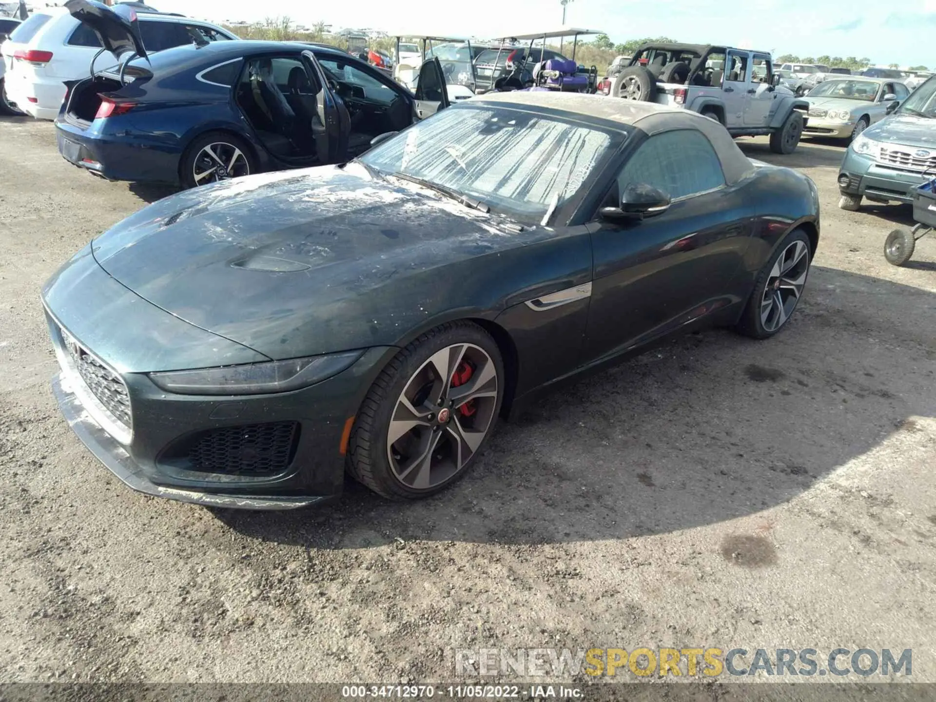 2 fotografías del automóvil dañado SAJDD5EE9NCK77907 JAGUAR F-TYPE 2022