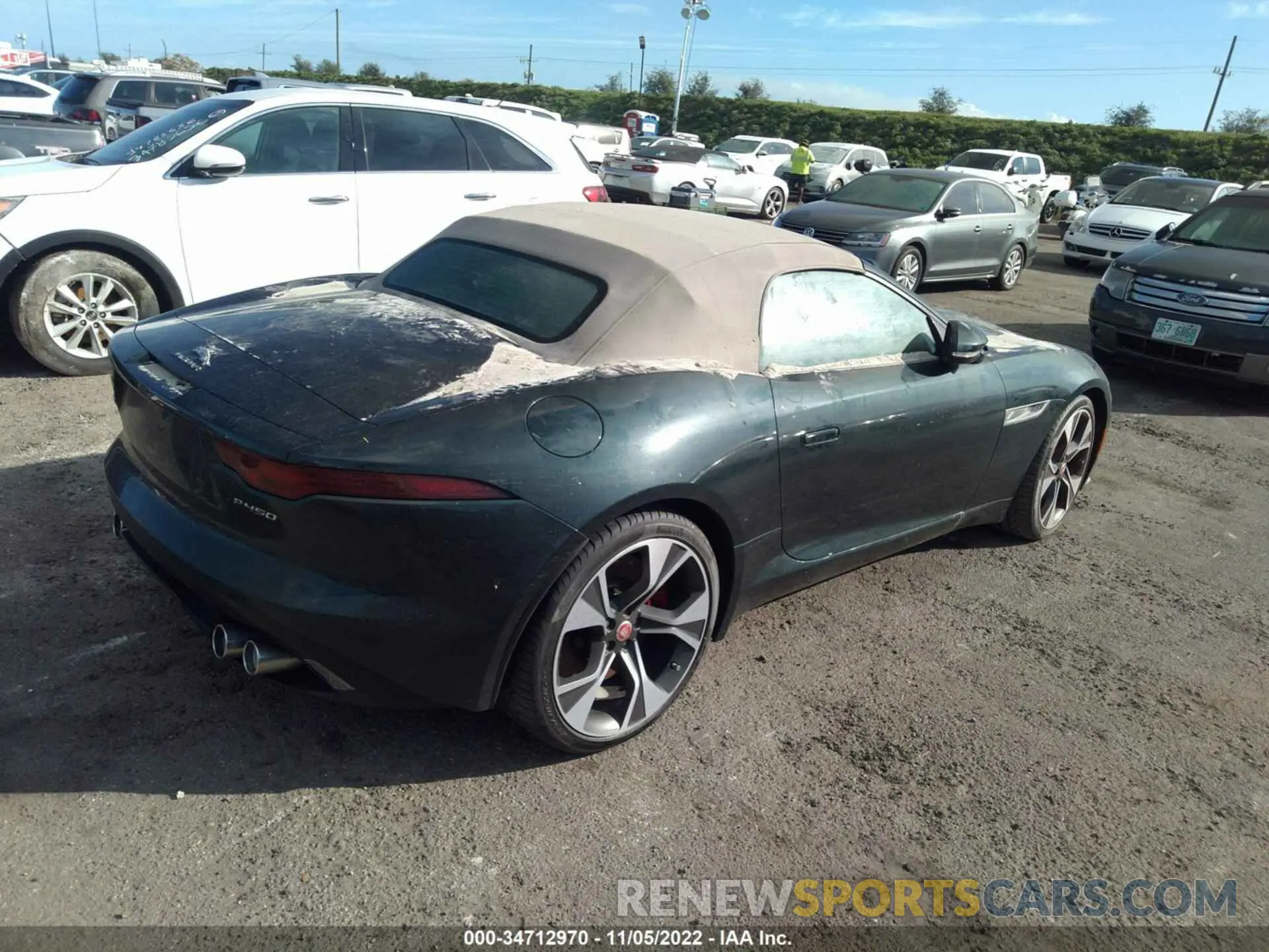 4 fotografías del automóvil dañado SAJDD5EE9NCK77907 JAGUAR F-TYPE 2022