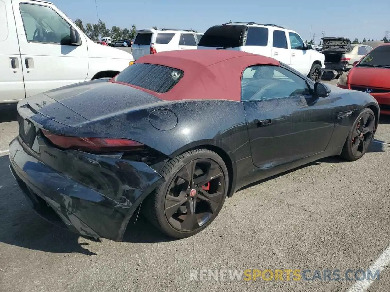 3 fotografías del automóvil dañado SAJDD5EE6PCK83084 JAGUAR F-TYPE 2023
