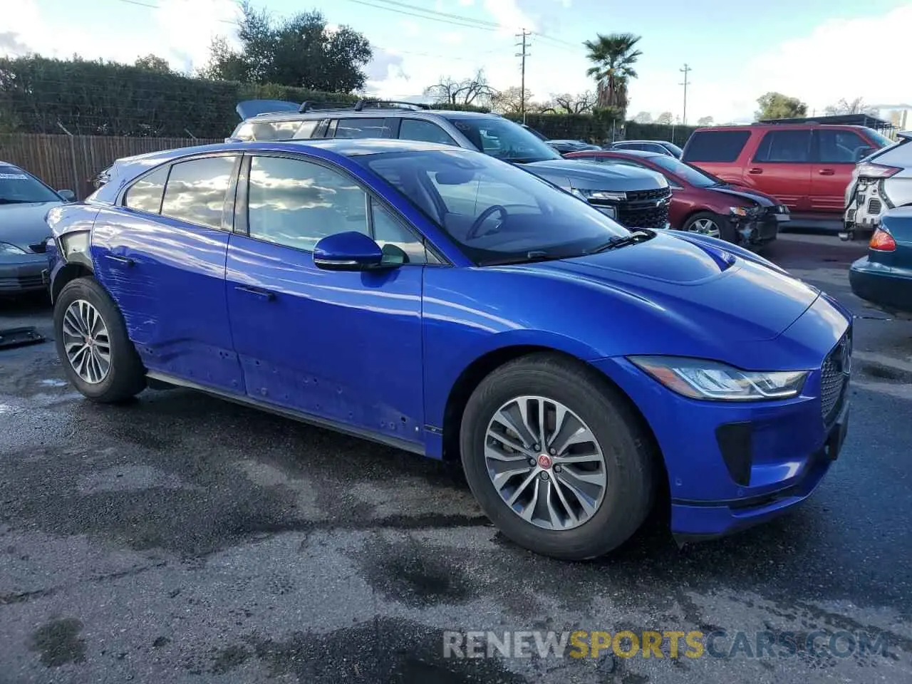 4 fotografías del automóvil dañado SADHB2S15L1F81242 JAGUAR I-PACE 2020
