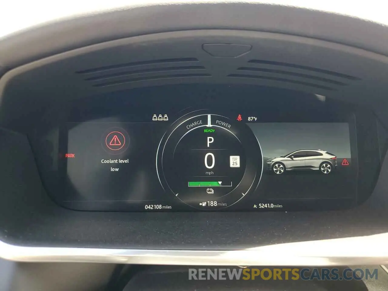 9 fotografías del automóvil dañado SADHD2S1XL1F81733 JAGUAR I-PACE 2020