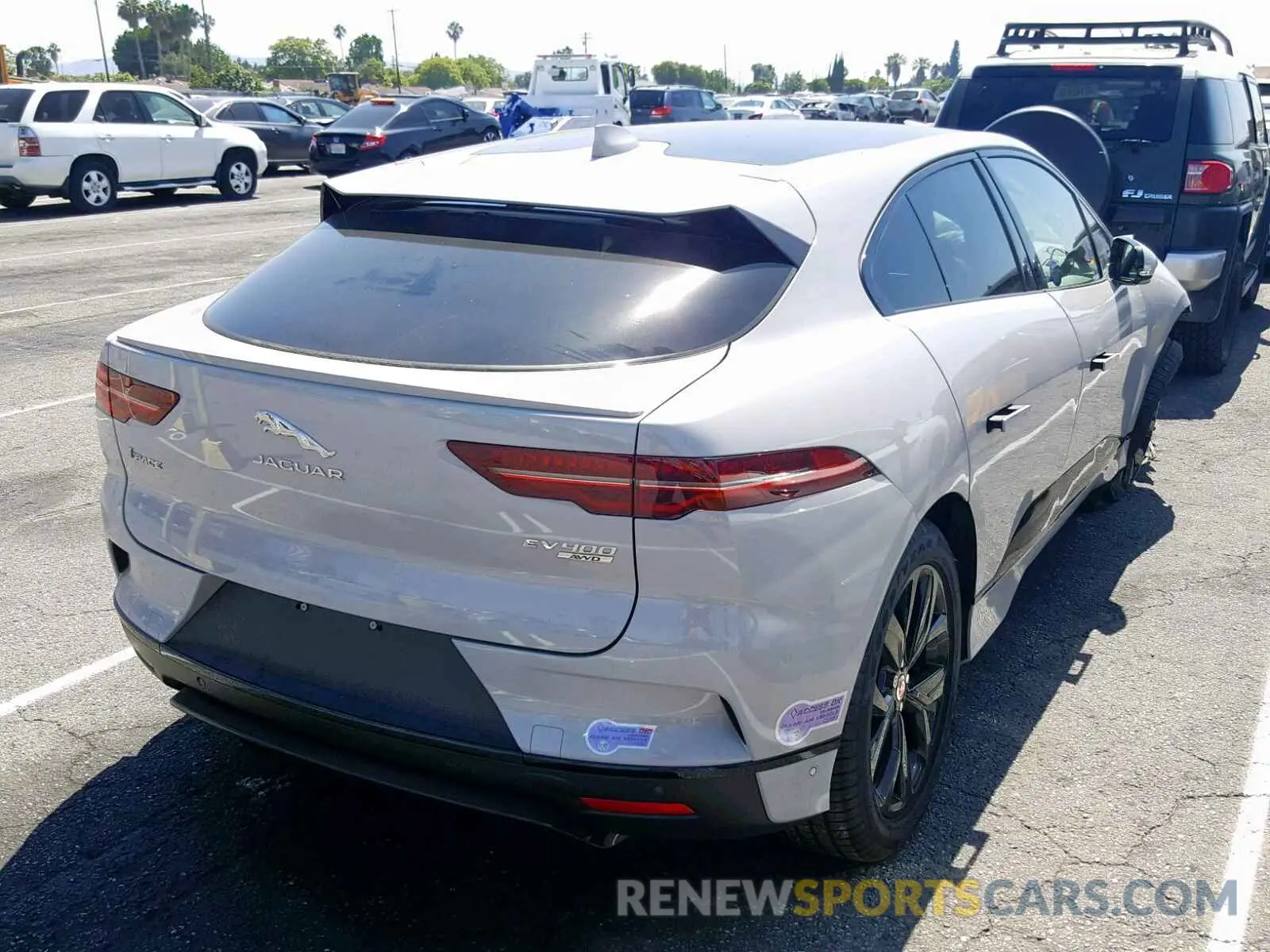 4 fotografías del automóvil dañado SADHC2S14K1F71362 JAGUAR I-PACE SE 2019