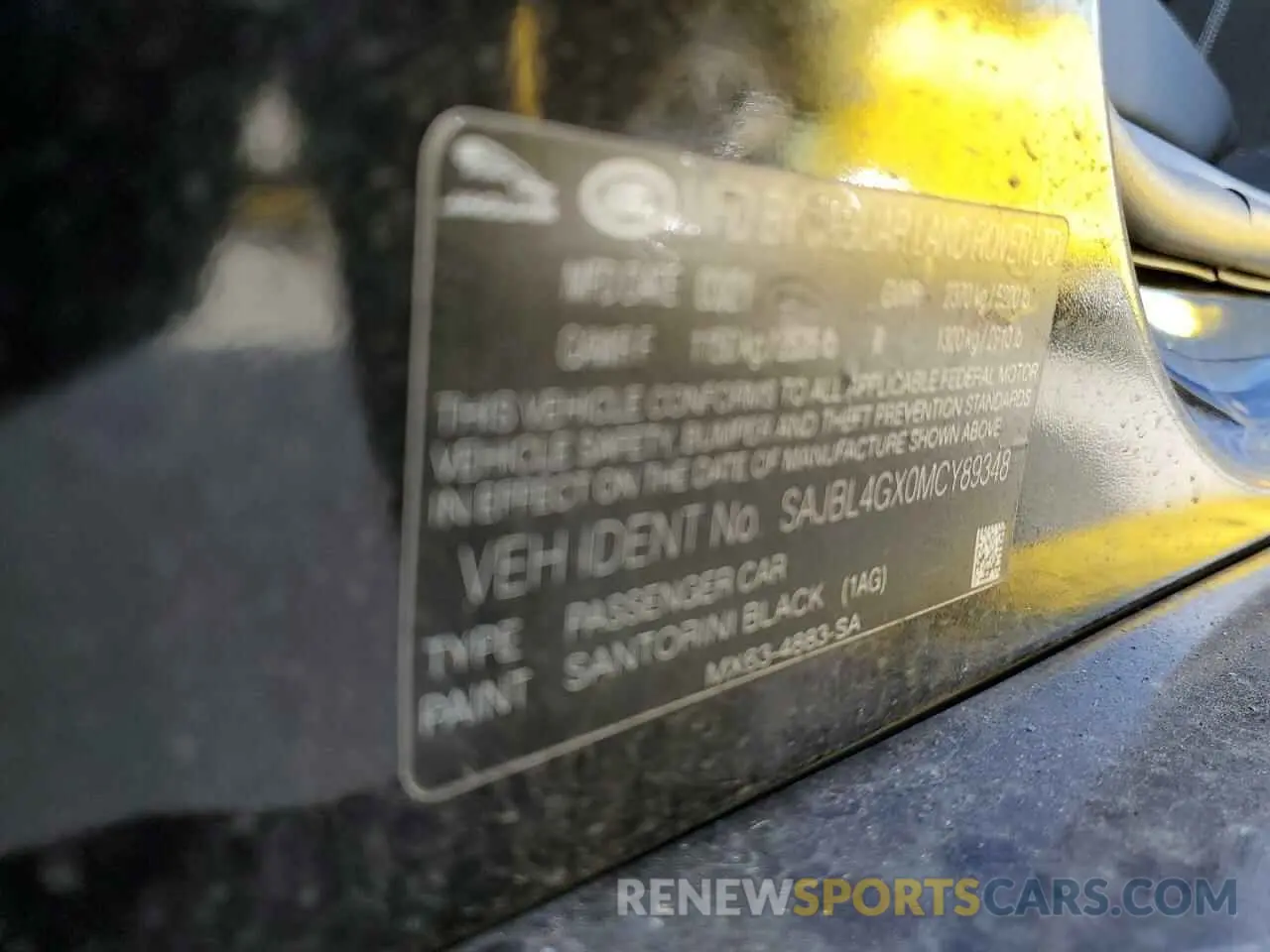 13 fotografías del automóvil dañado SAJBL4GX0MCY89348 JAGUAR XF 2021