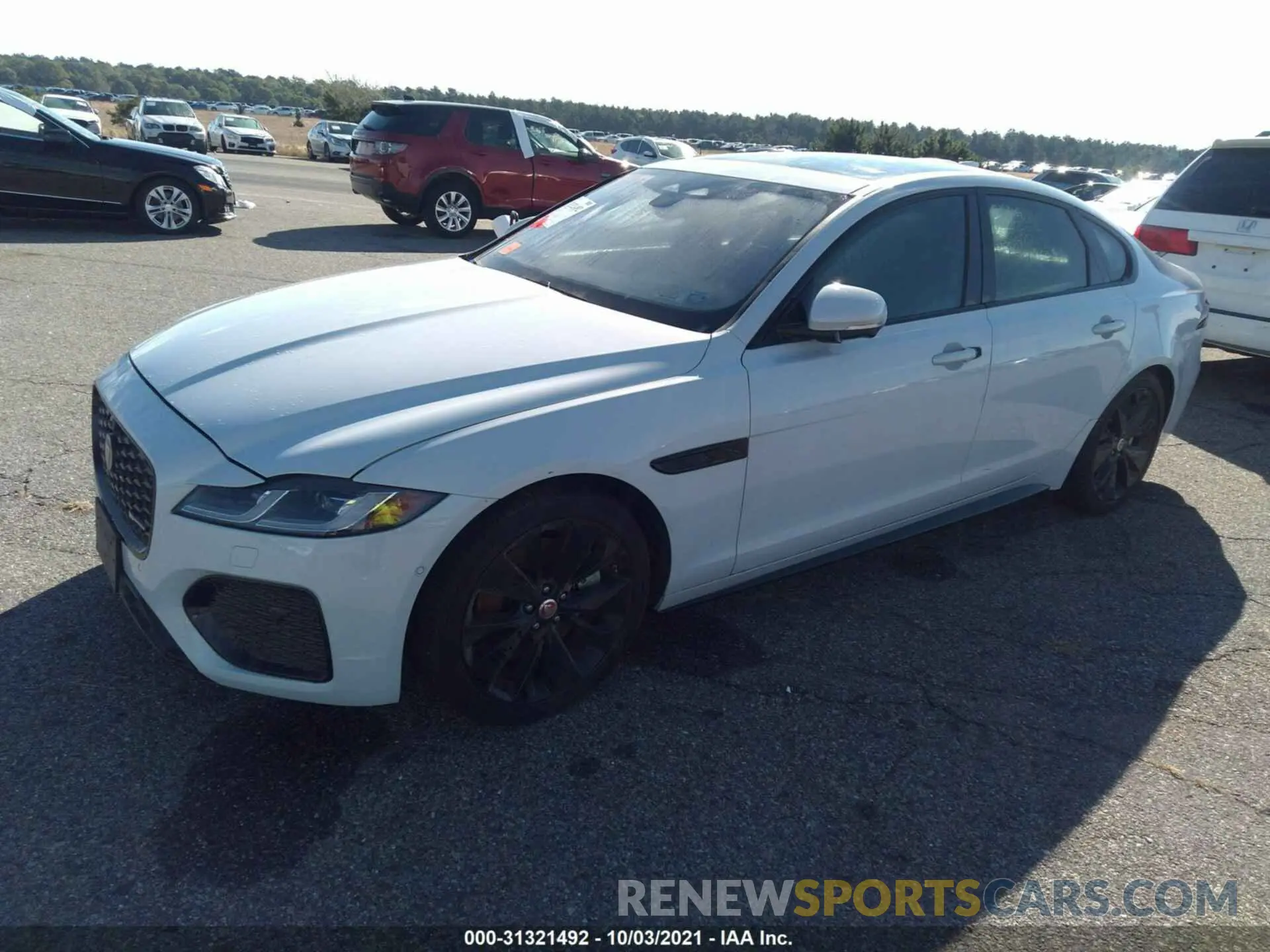 2 fotografías del automóvil dañado SAJBL4GX7MCY89038 JAGUAR XF 2021