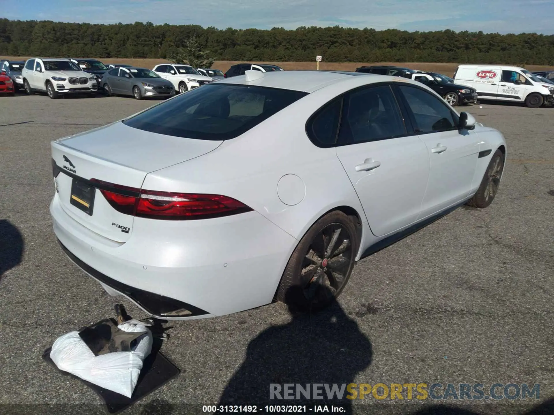 4 fotografías del automóvil dañado SAJBL4GX7MCY89038 JAGUAR XF 2021