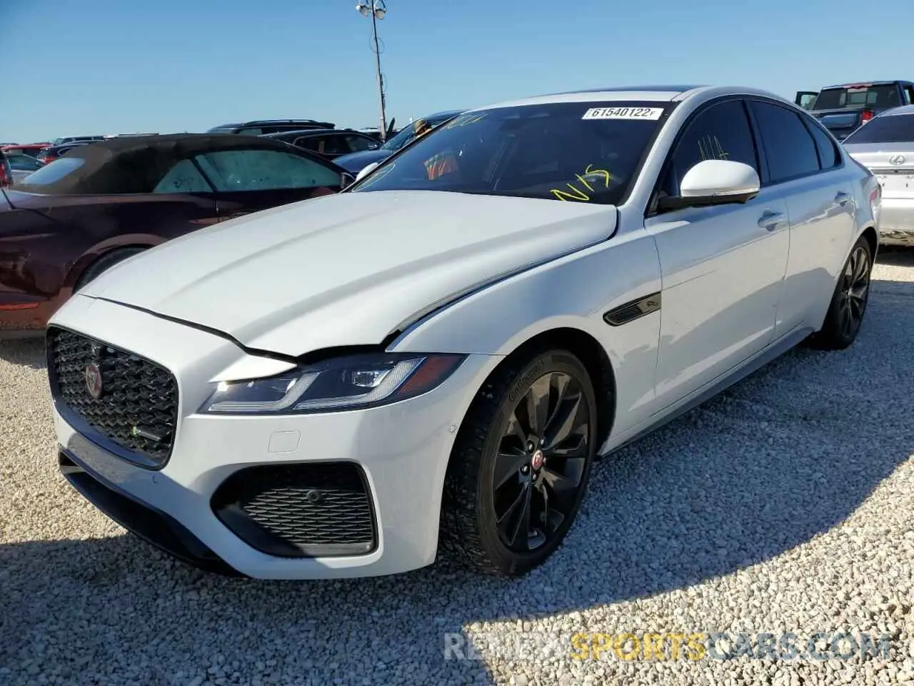 2 fotografías del automóvil dañado SAJBL4GX8MCY89372 JAGUAR XF 2021