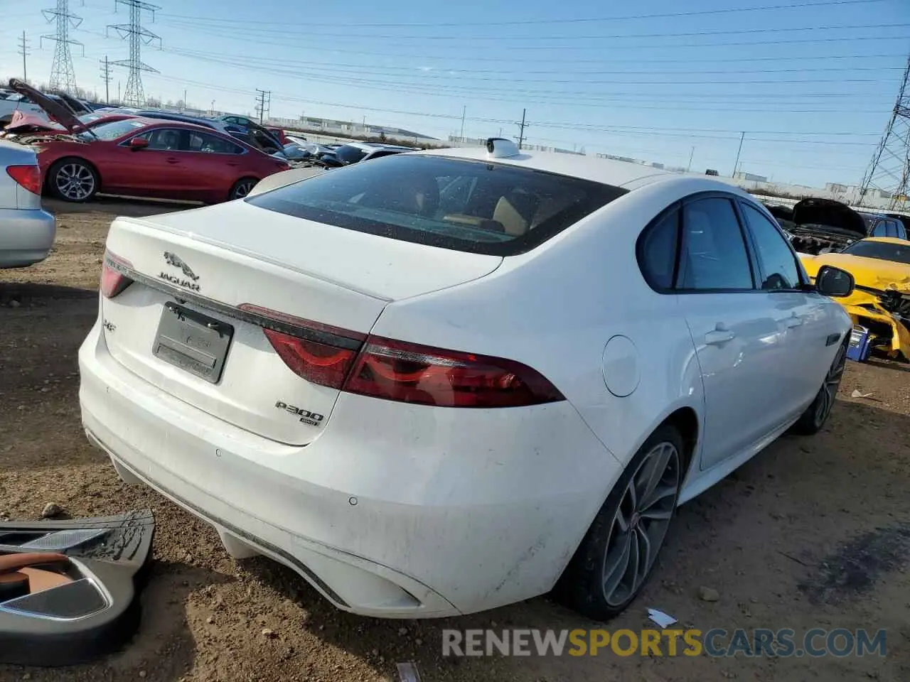 3 fotografías del automóvil dañado SAJBL4GX2NCY91572 JAGUAR XF 2022