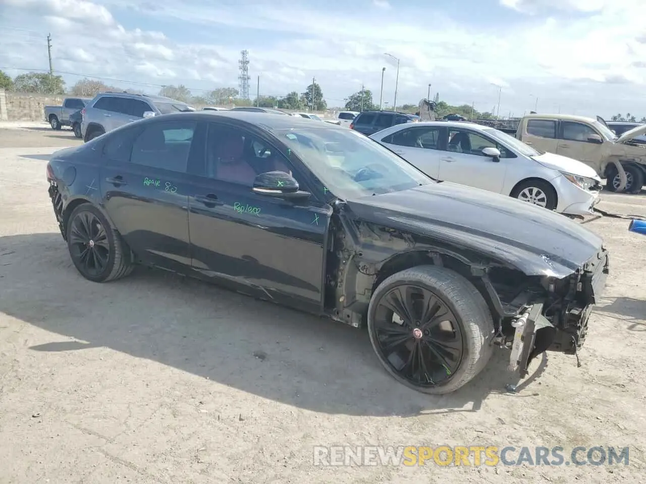 4 fotografías del automóvil dañado SAJBL4GX8PCY93183 JAGUAR XF 2023