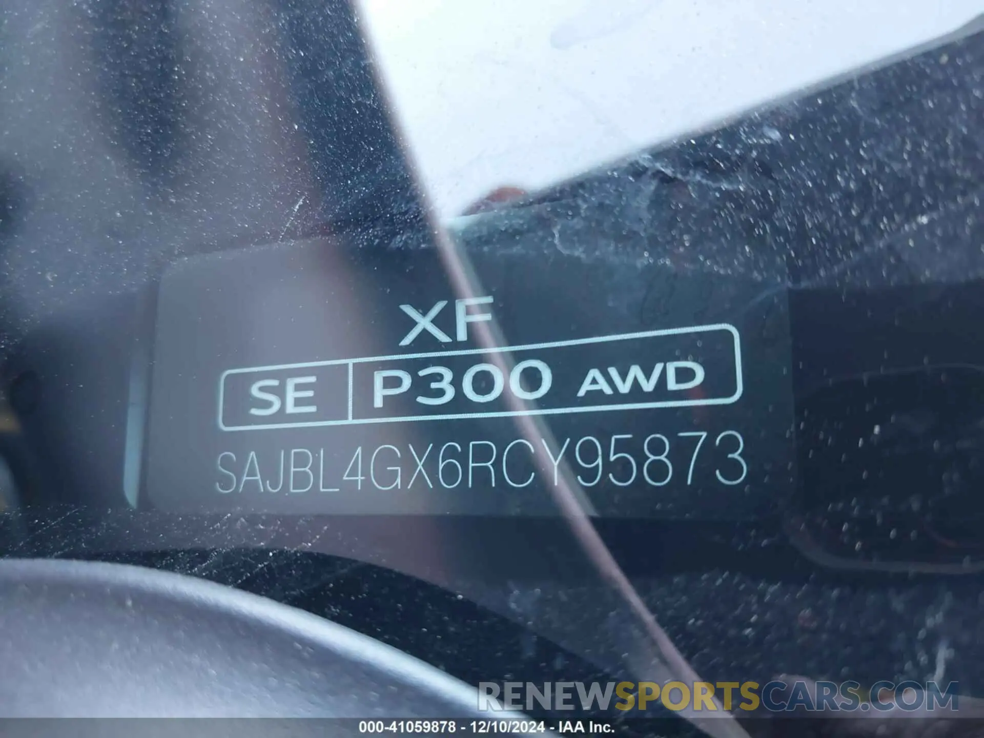 9 fotografías del automóvil dañado SAJBL4GX6RCY95873 JAGUAR XF 2024