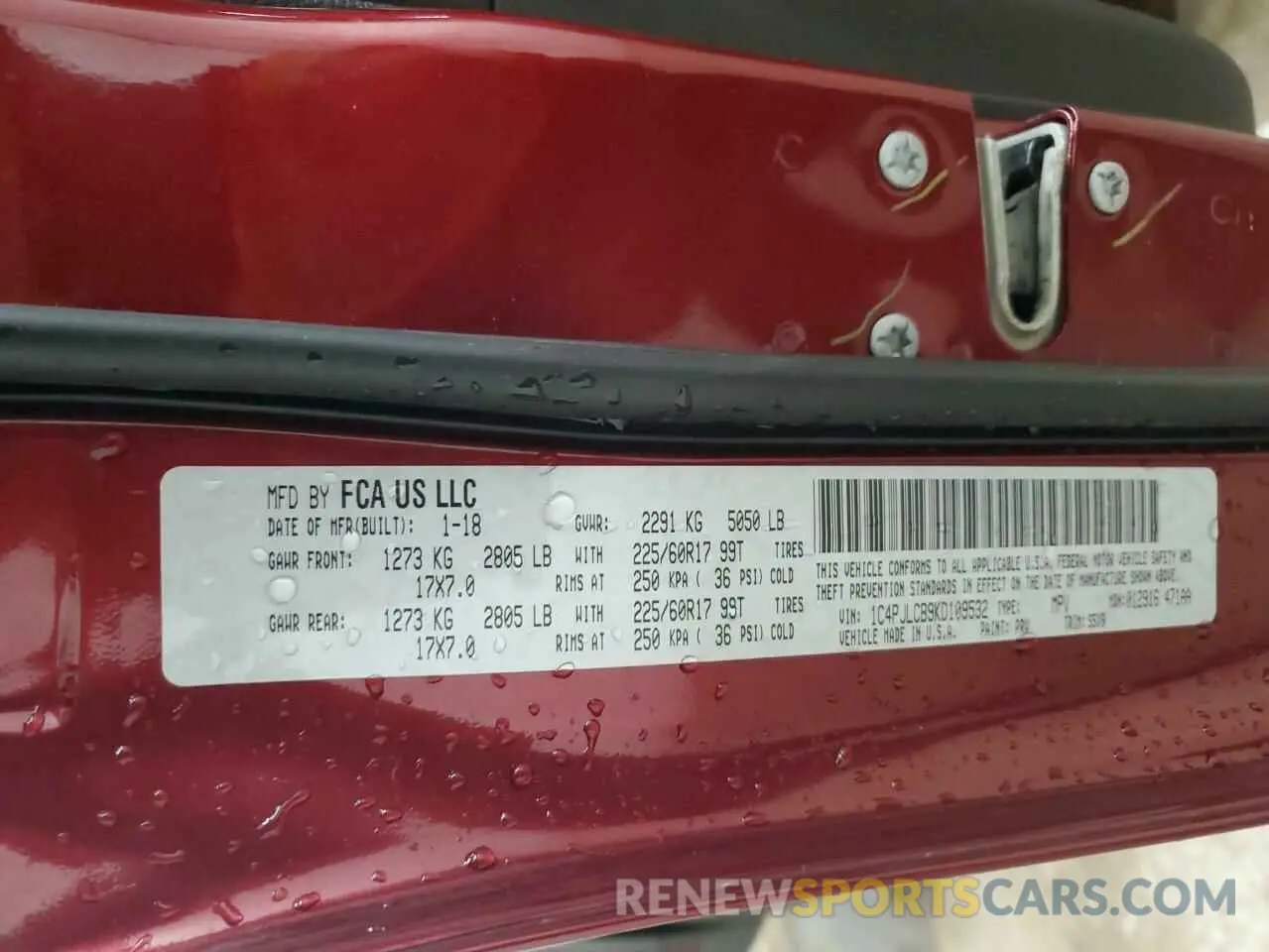 12 fotografías del automóvil dañado 1C4PJLCB9KD109532 JEEP CHEROKEE 2019