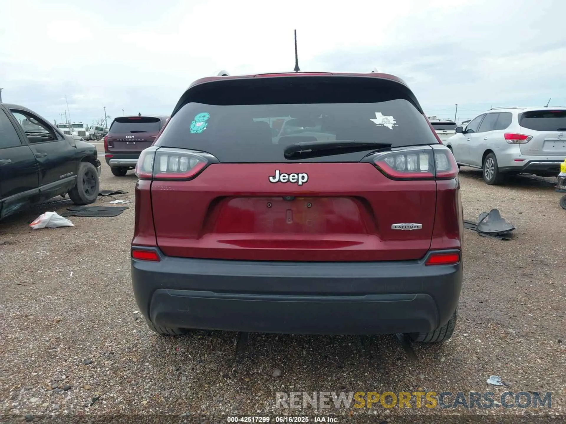 16 fotografías del automóvil dañado 1C4PJLCBXKD333280 JEEP CHEROKEE 2019