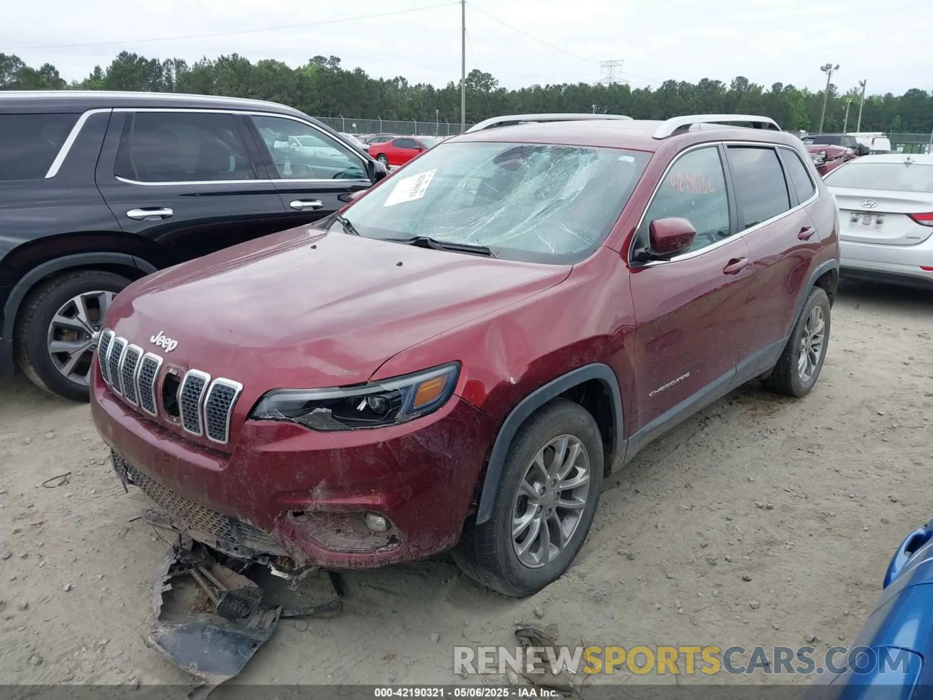 2 fotografías del automóvil dañado 1C4PJLLBXKD290219 JEEP CHEROKEE 2019