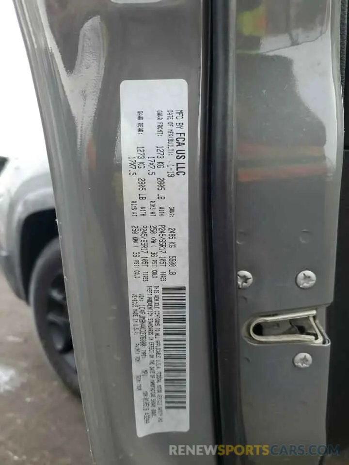 13 fotografías del automóvil dañado 1C4PJMBN4KD376000 JEEP CHEROKEE 2019