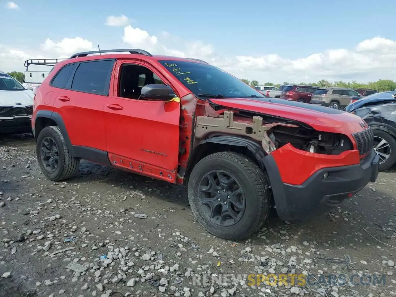 4 fotografías del automóvil dañado 1C4PJMBX3KD256495 JEEP CHEROKEE 2019