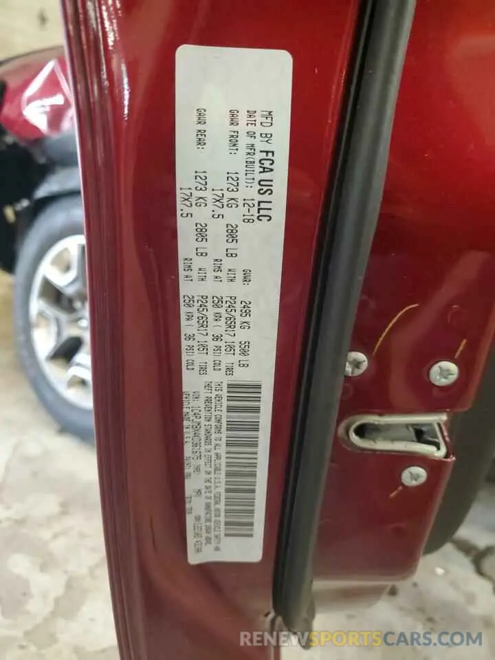 13 fotografías del automóvil dañado 1C4PJMBX4KD361675 JEEP CHEROKEE 2019