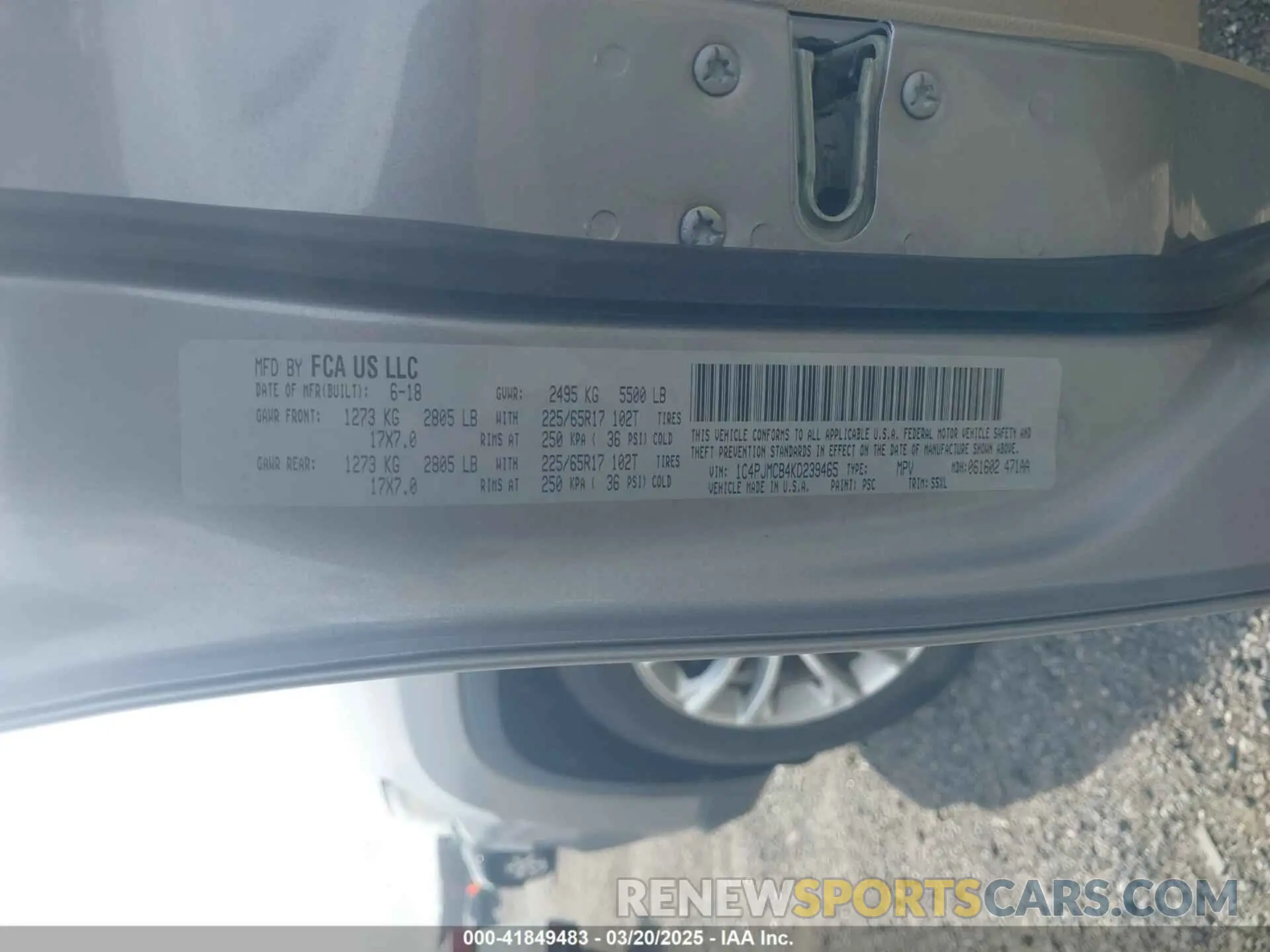 9 fotografías del automóvil dañado 1C4PJMCB4KD239465 JEEP CHEROKEE 2019