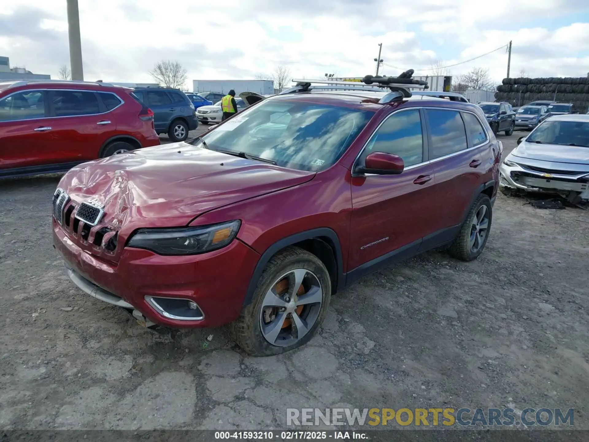 2 fotografías del automóvil dañado 1C4PJMDN6KD146908 JEEP CHEROKEE 2019
