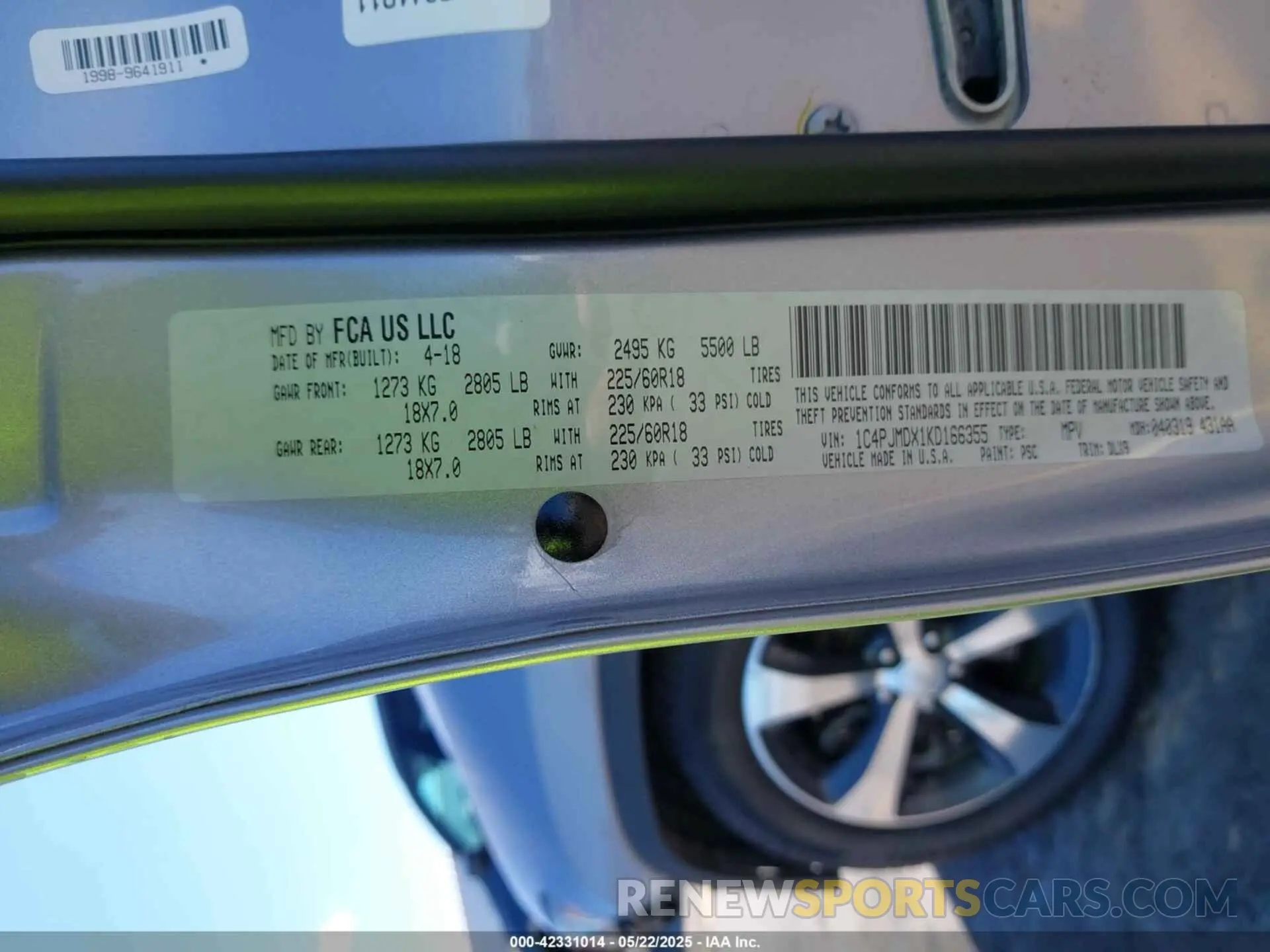 9 fotografías del automóvil dañado 1C4PJMDX1KD166355 JEEP CHEROKEE 2019
