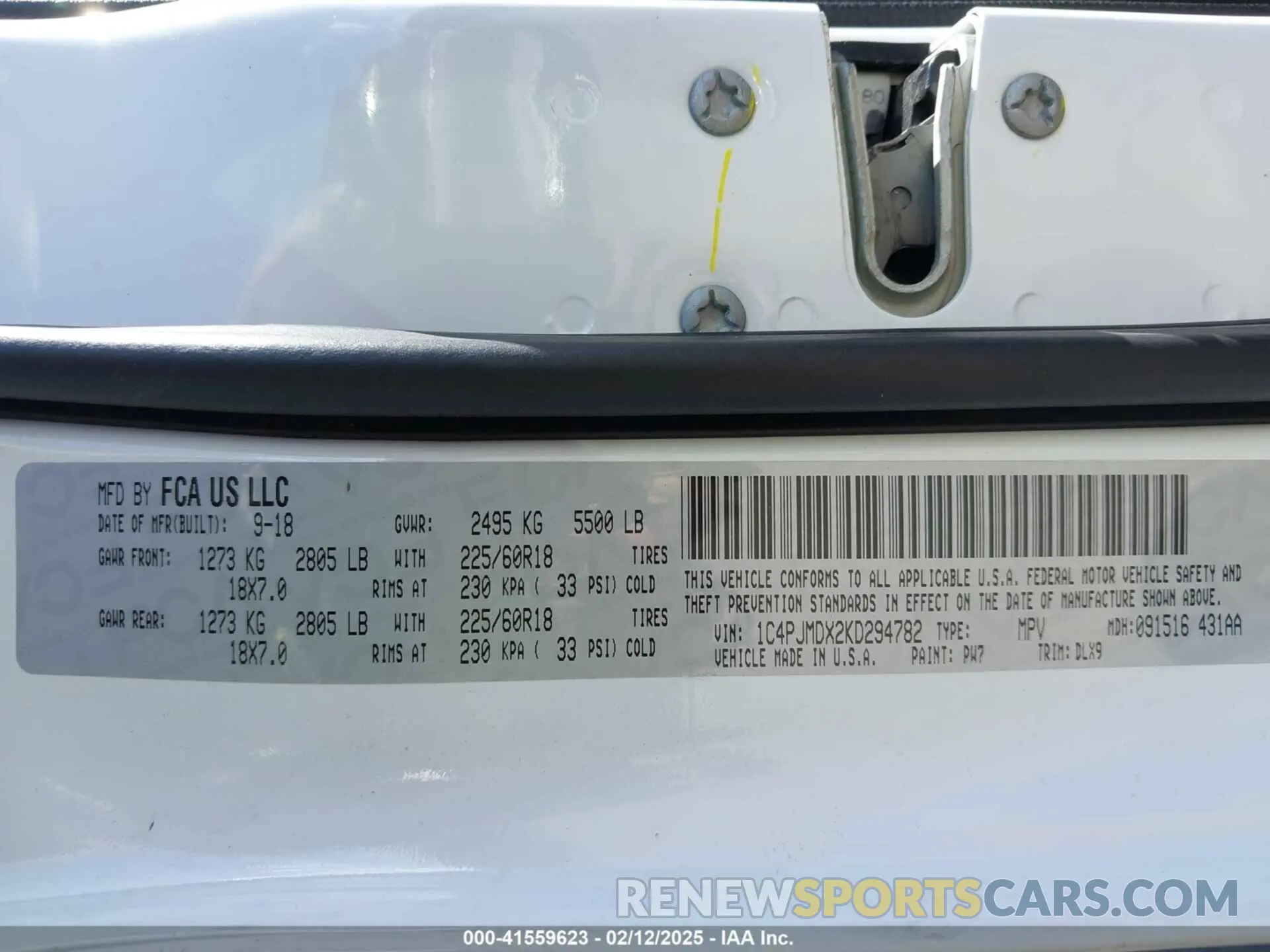 9 fotografías del automóvil dañado 1C4PJMDX2KD294782 JEEP CHEROKEE 2019