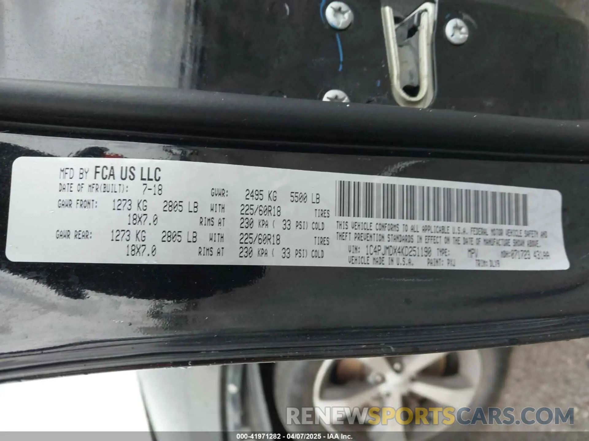 9 fotografías del automóvil dañado 1C4PJMDX4KD251190 JEEP CHEROKEE 2019