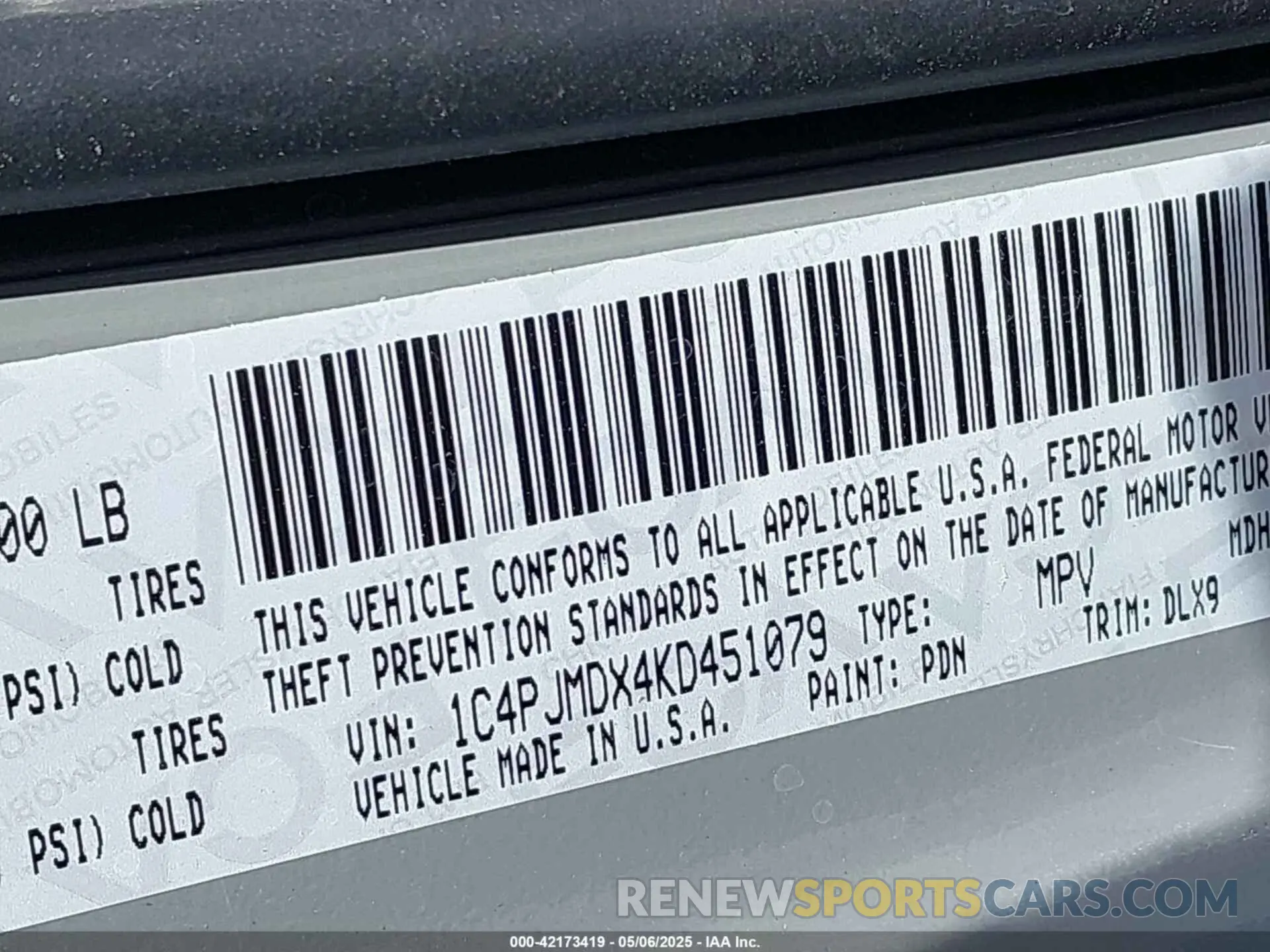 9 fotografías del automóvil dañado 1C4PJMDX4KD451079 JEEP CHEROKEE 2019