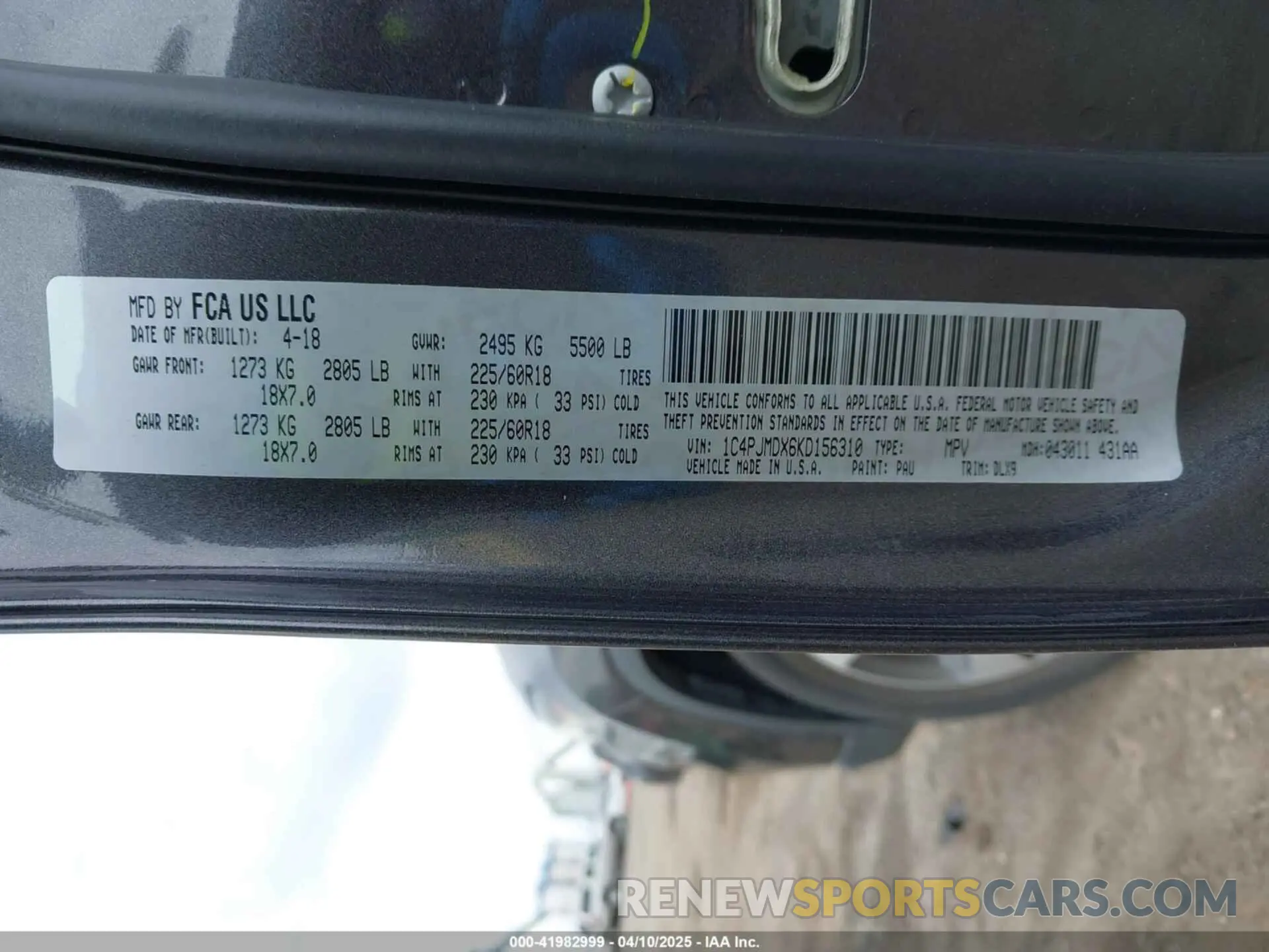 9 fotografías del automóvil dañado 1C4PJMDX6KD156310 JEEP CHEROKEE 2019