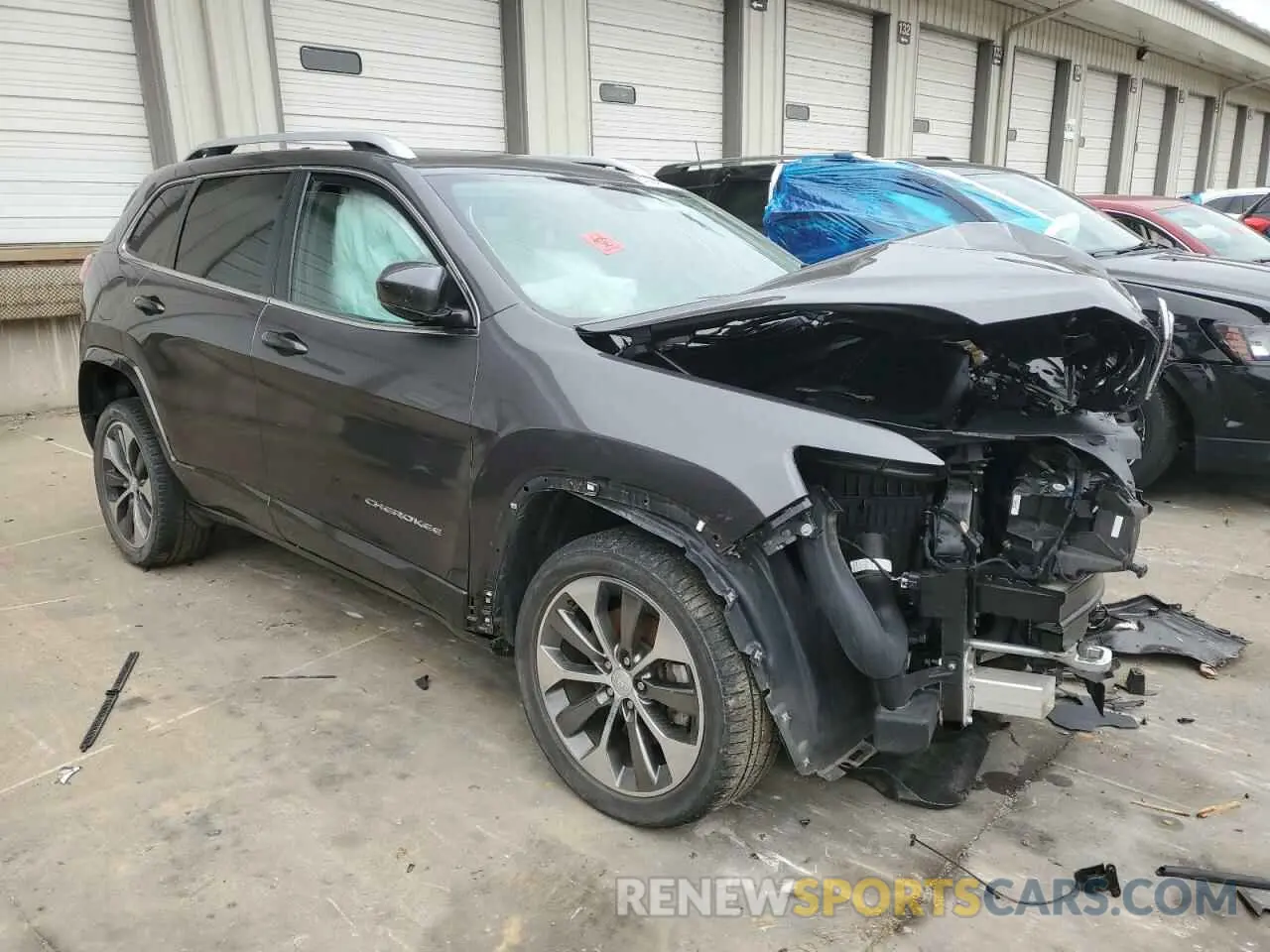 4 fotografías del automóvil dañado 1C4PJMJX0KD155027 JEEP CHEROKEE 2019