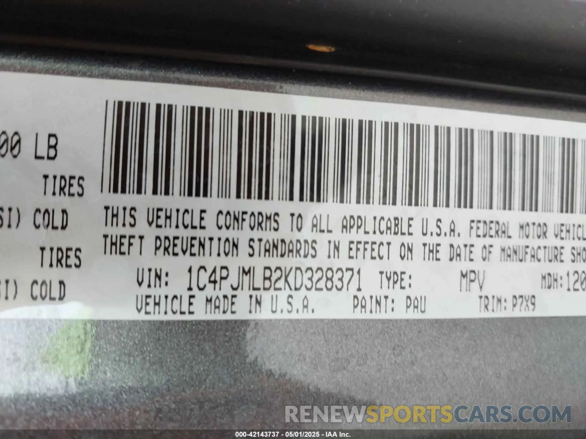 9 fotografías del automóvil dañado 1C4PJMLB2KD328371 JEEP CHEROKEE 2019