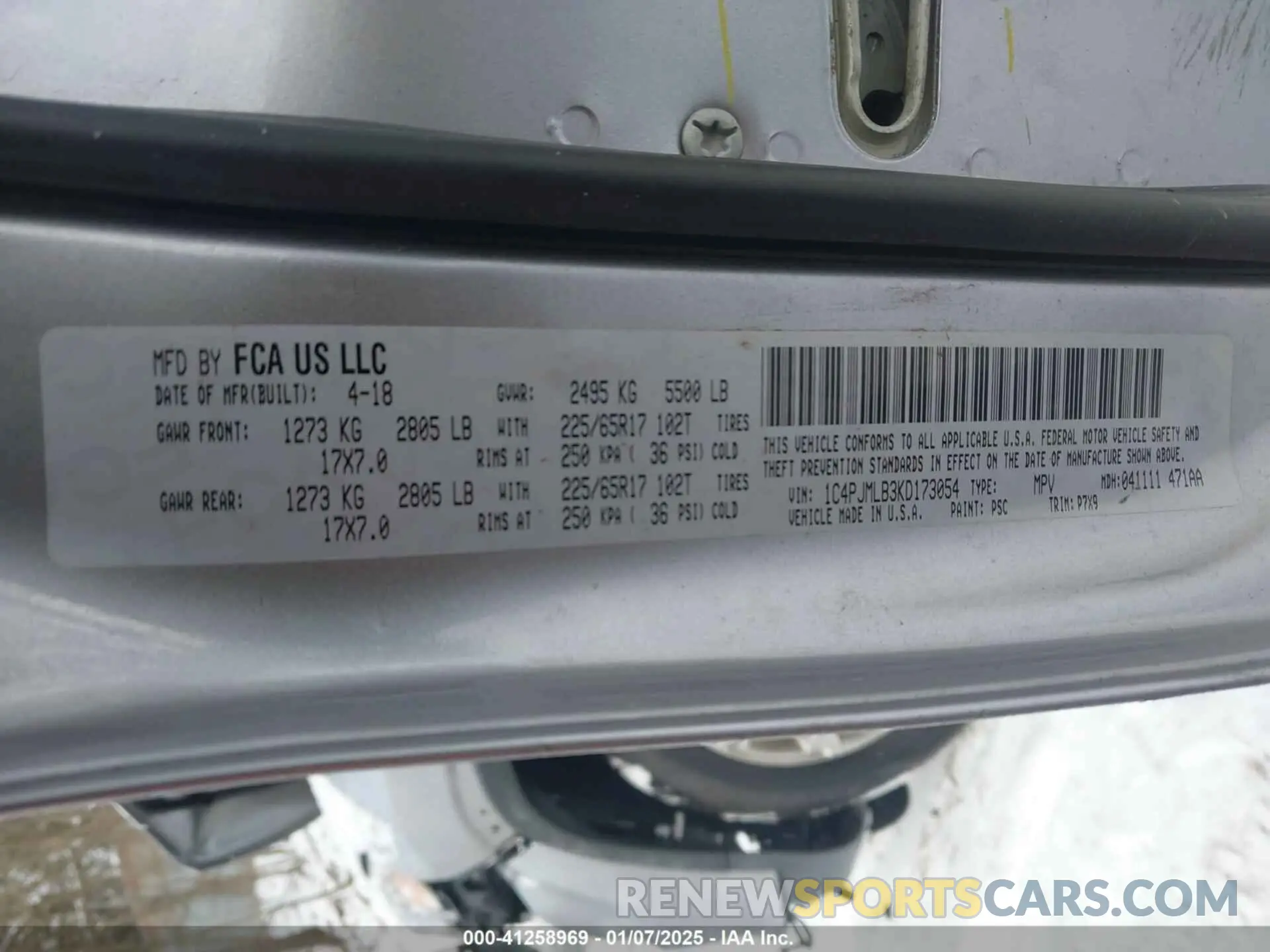 9 fotografías del automóvil dañado 1C4PJMLB3KD173054 JEEP CHEROKEE 2019