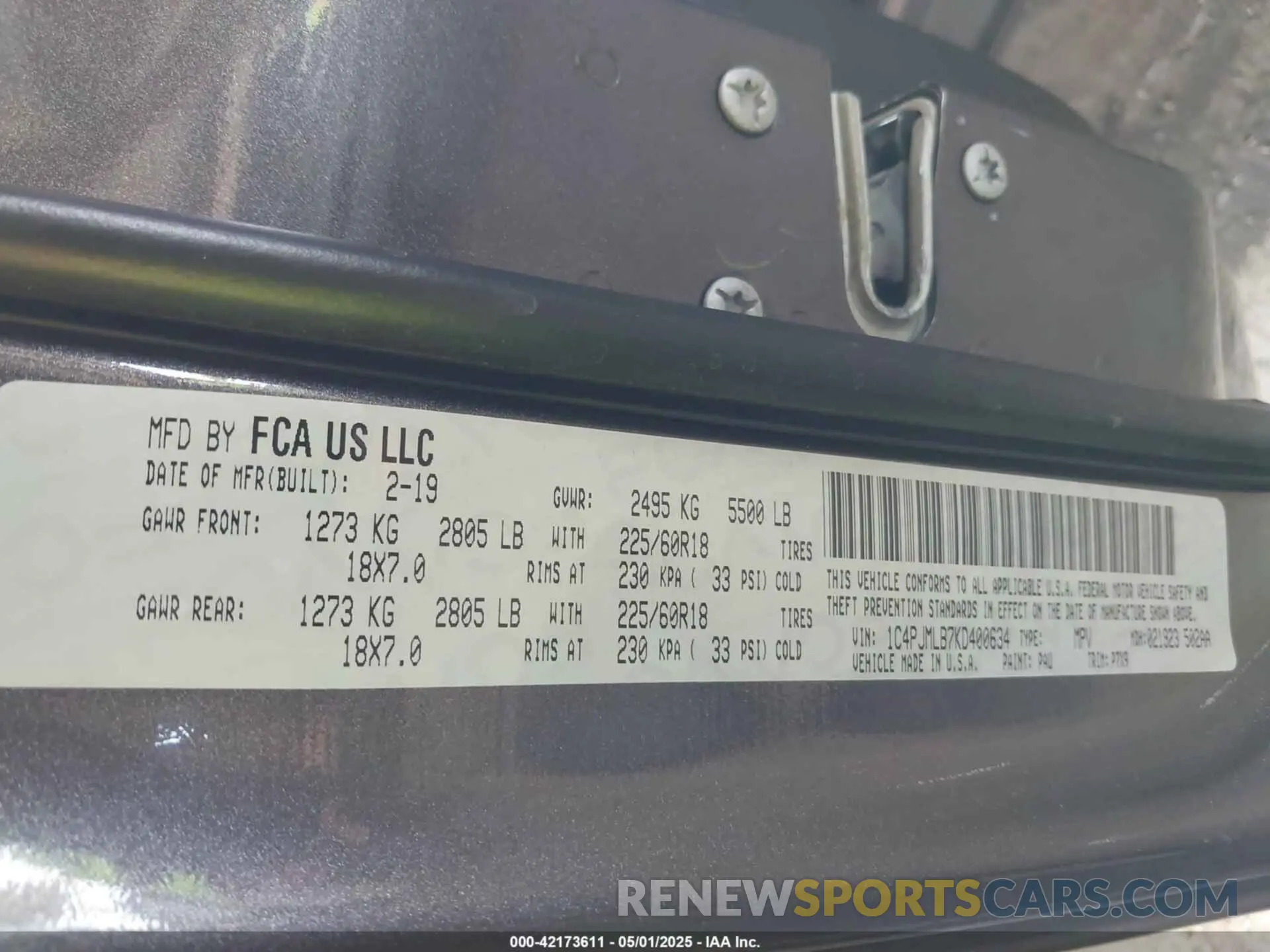 9 fotografías del automóvil dañado 1C4PJMLB7KD400634 JEEP CHEROKEE 2019