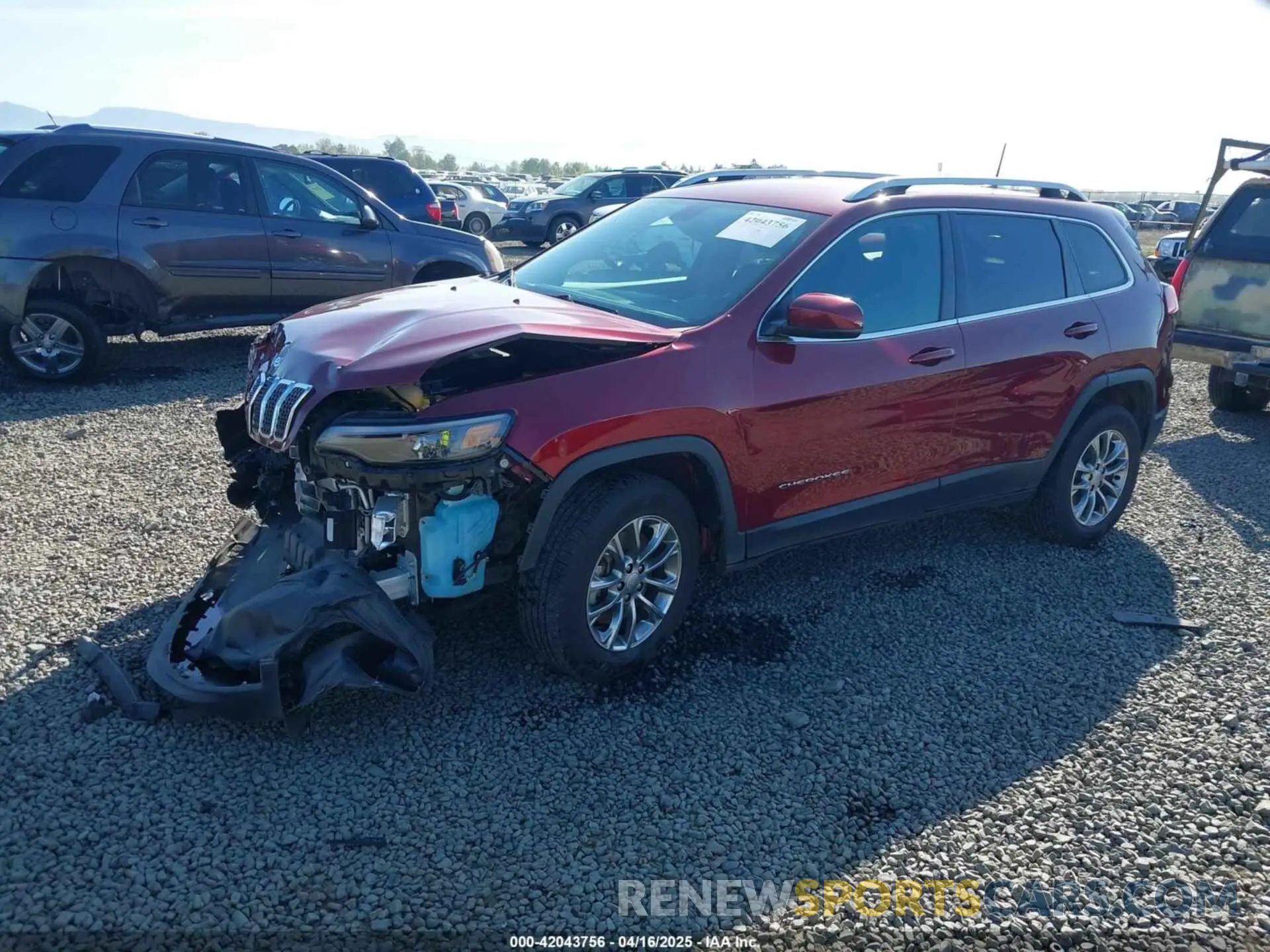 2 fotografías del automóvil dañado 1C4PJMLXXKD223718 JEEP CHEROKEE 2019