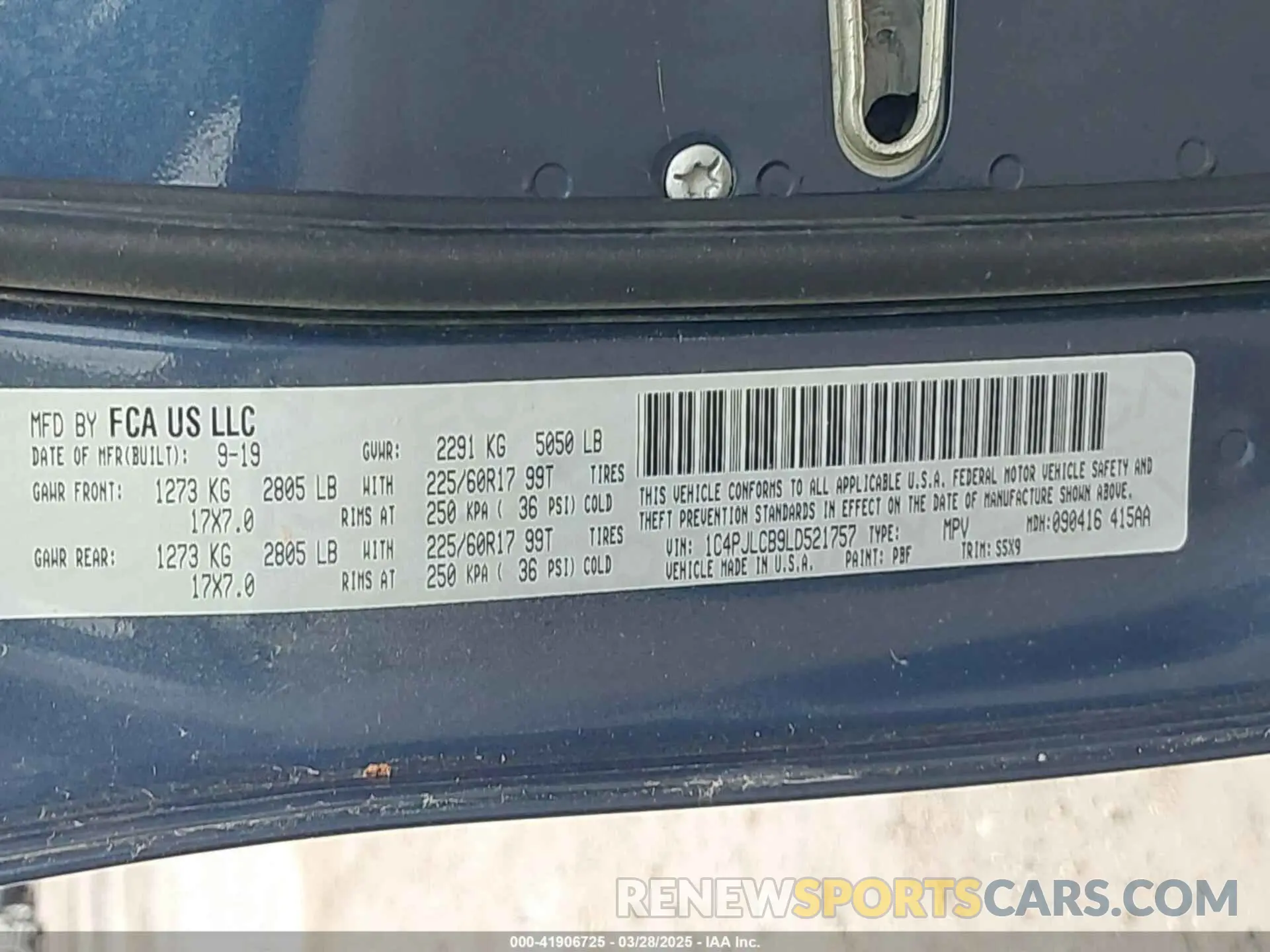 9 fotografías del automóvil dañado 1C4PJLCB9LD521757 JEEP CHEROKEE 2020