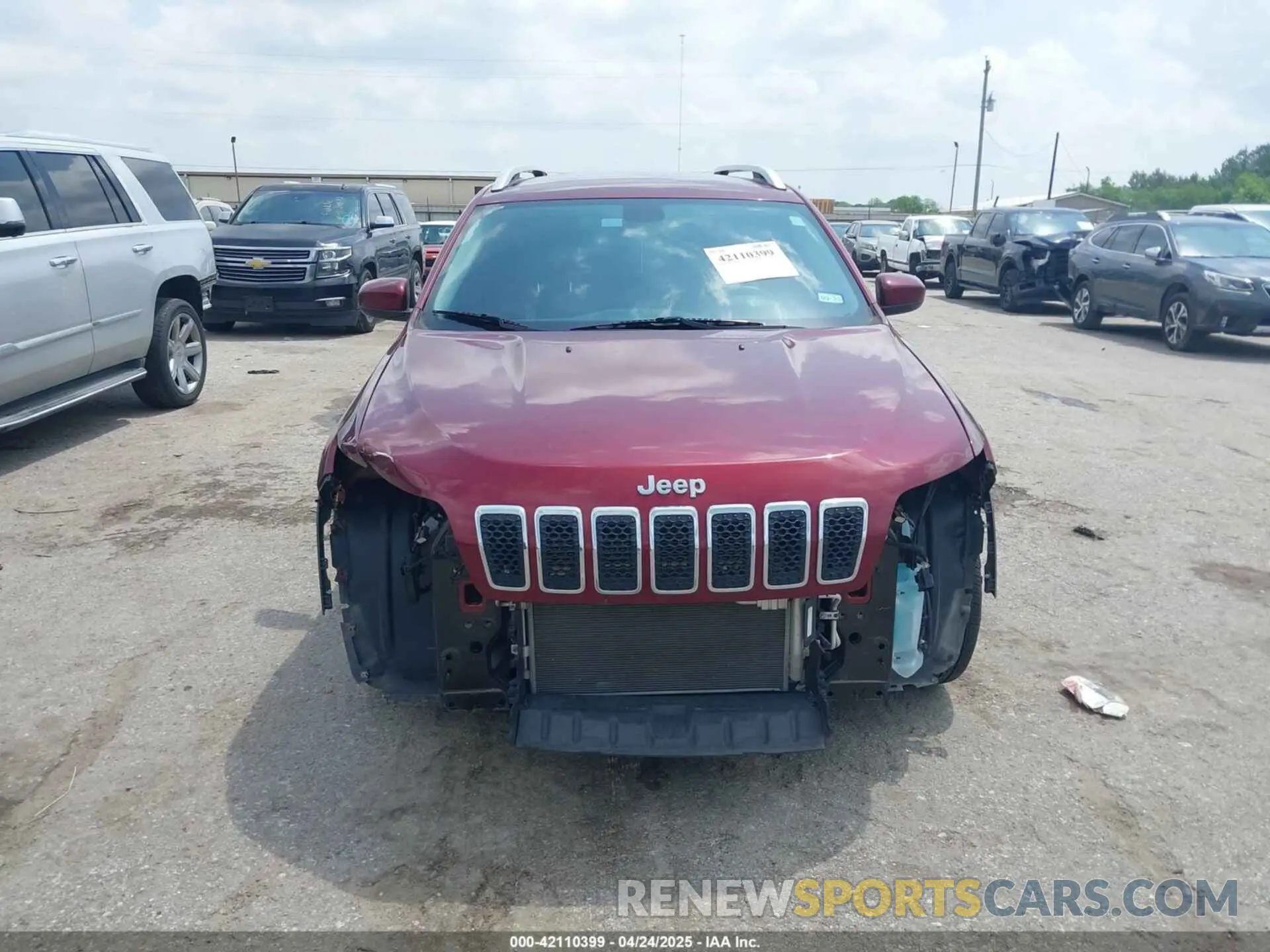 12 fotografías del automóvil dañado 1C4PJLCBXLD506409 JEEP CHEROKEE 2020