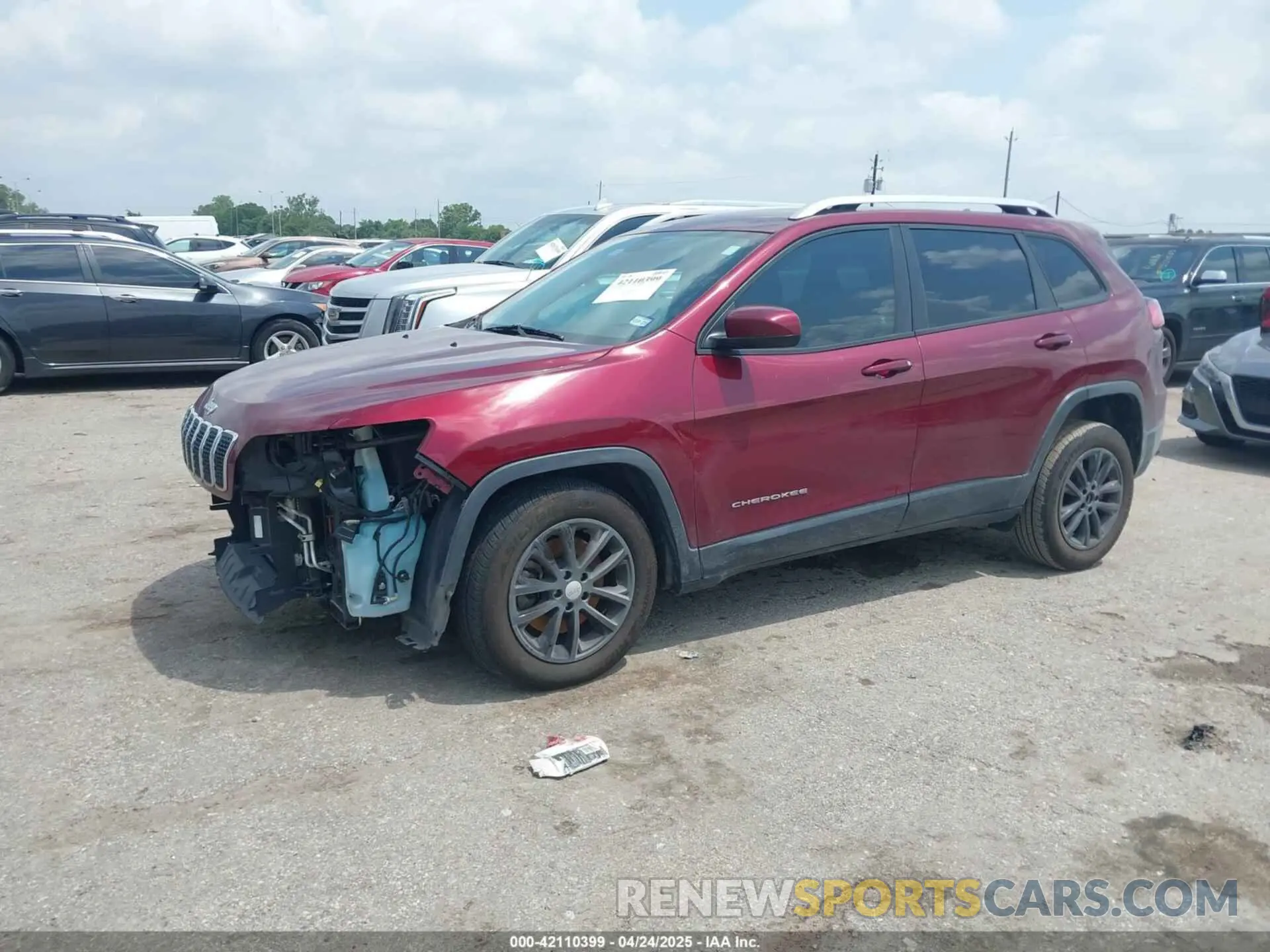 2 fotografías del automóvil dañado 1C4PJLCBXLD506409 JEEP CHEROKEE 2020